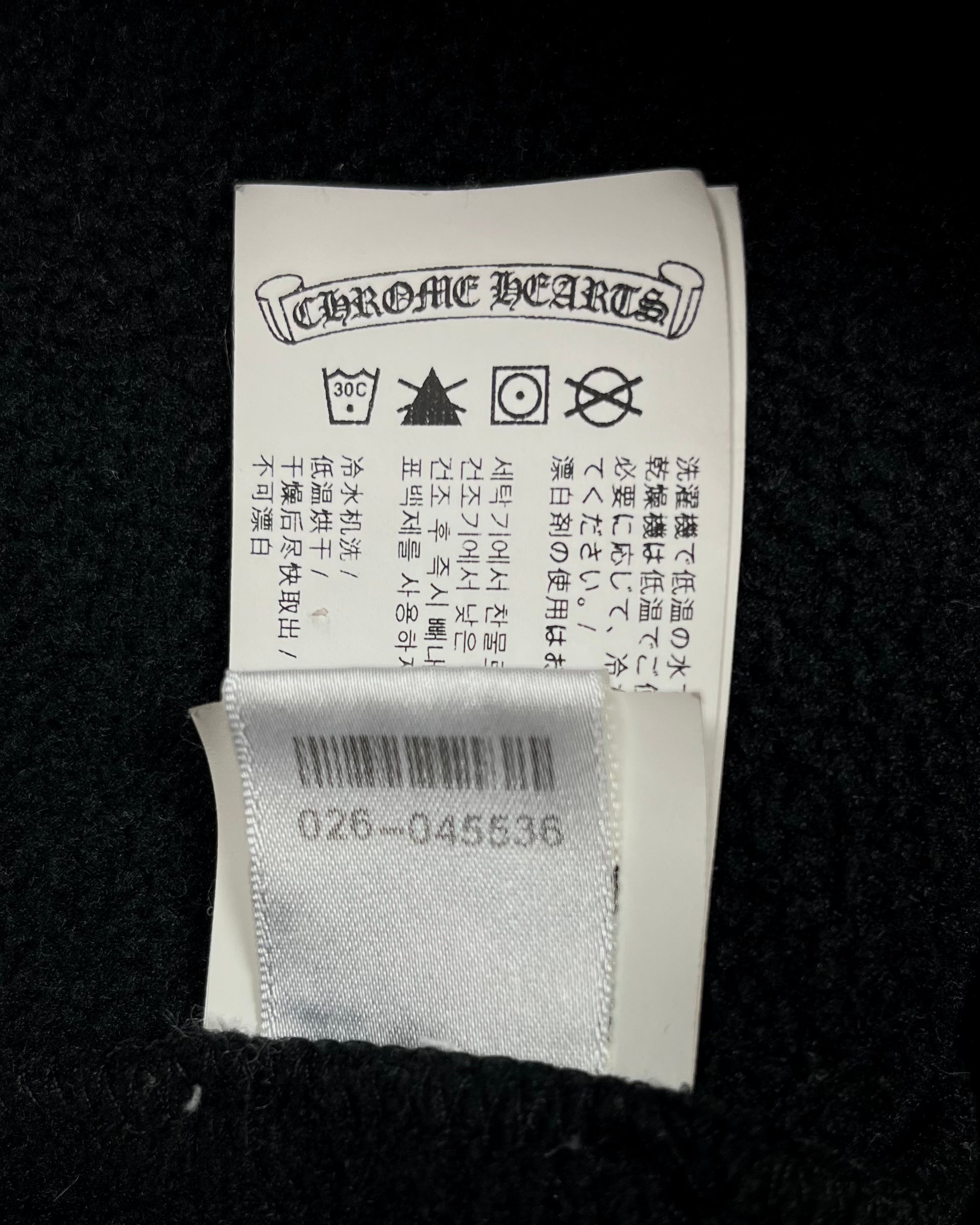 Chrome Hearts Black Fleece Hoodie