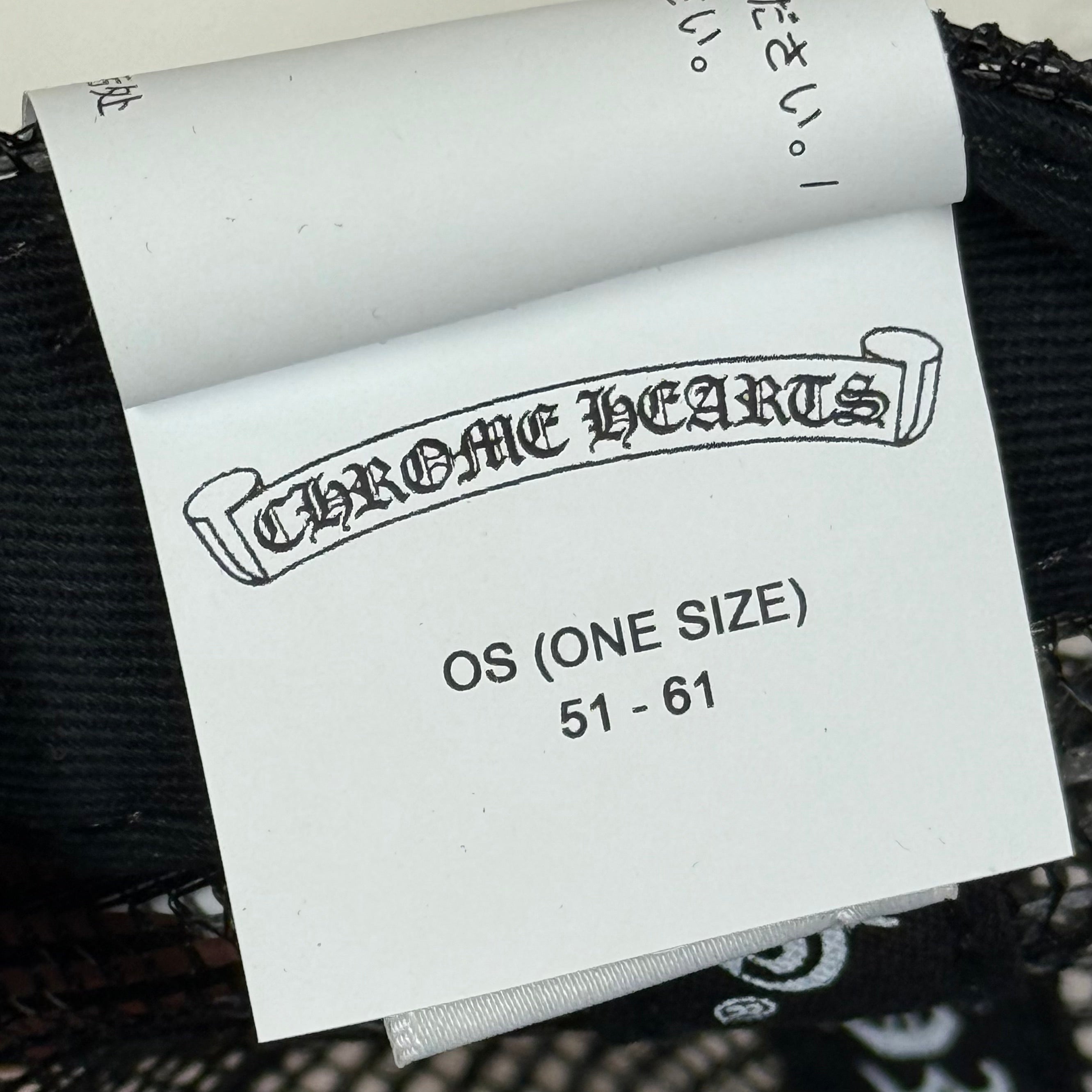 Chrome Hearts CH Hollywood Black Trucker Cap