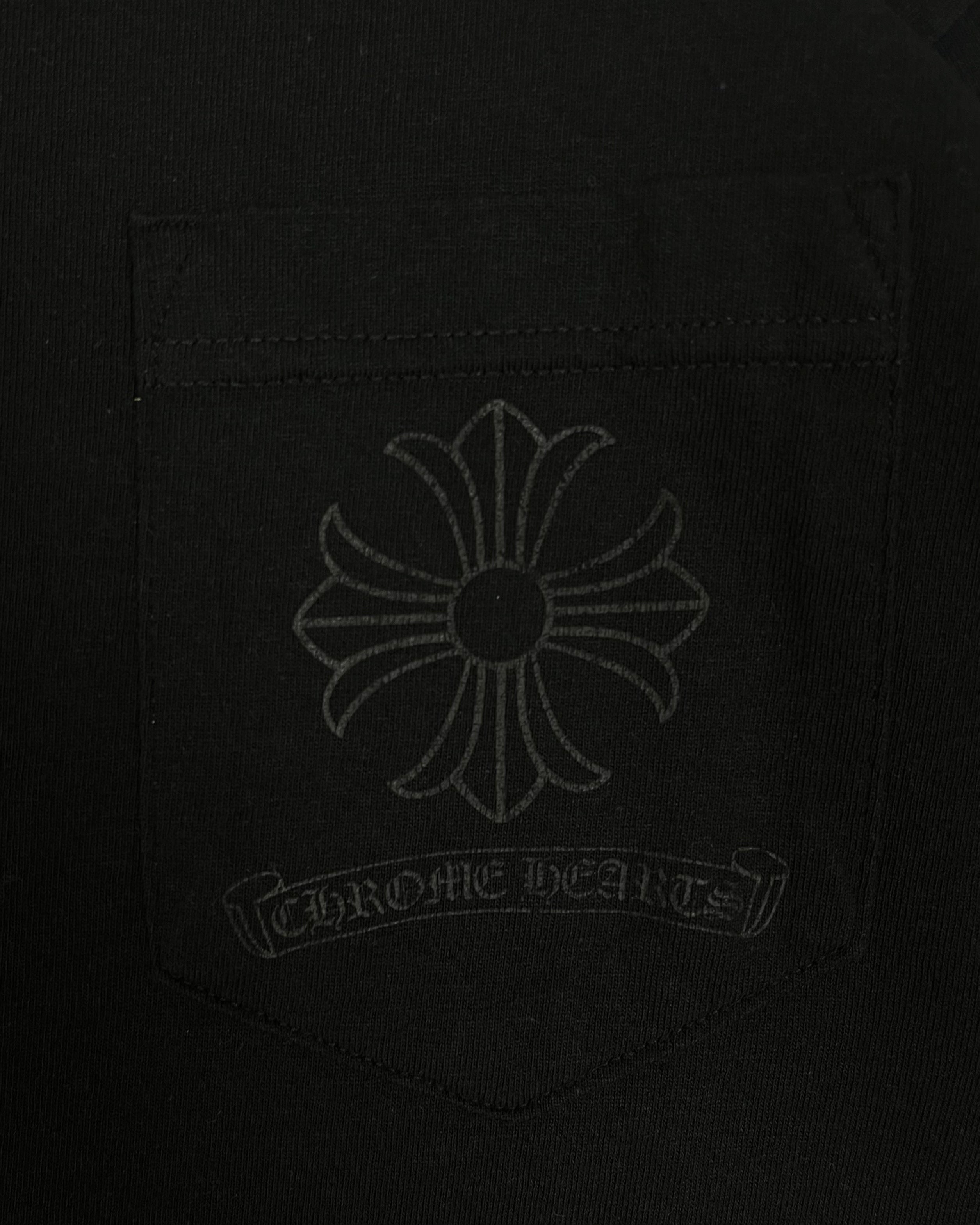 Chrome Hearts Black Cross Tonal Logo Tee