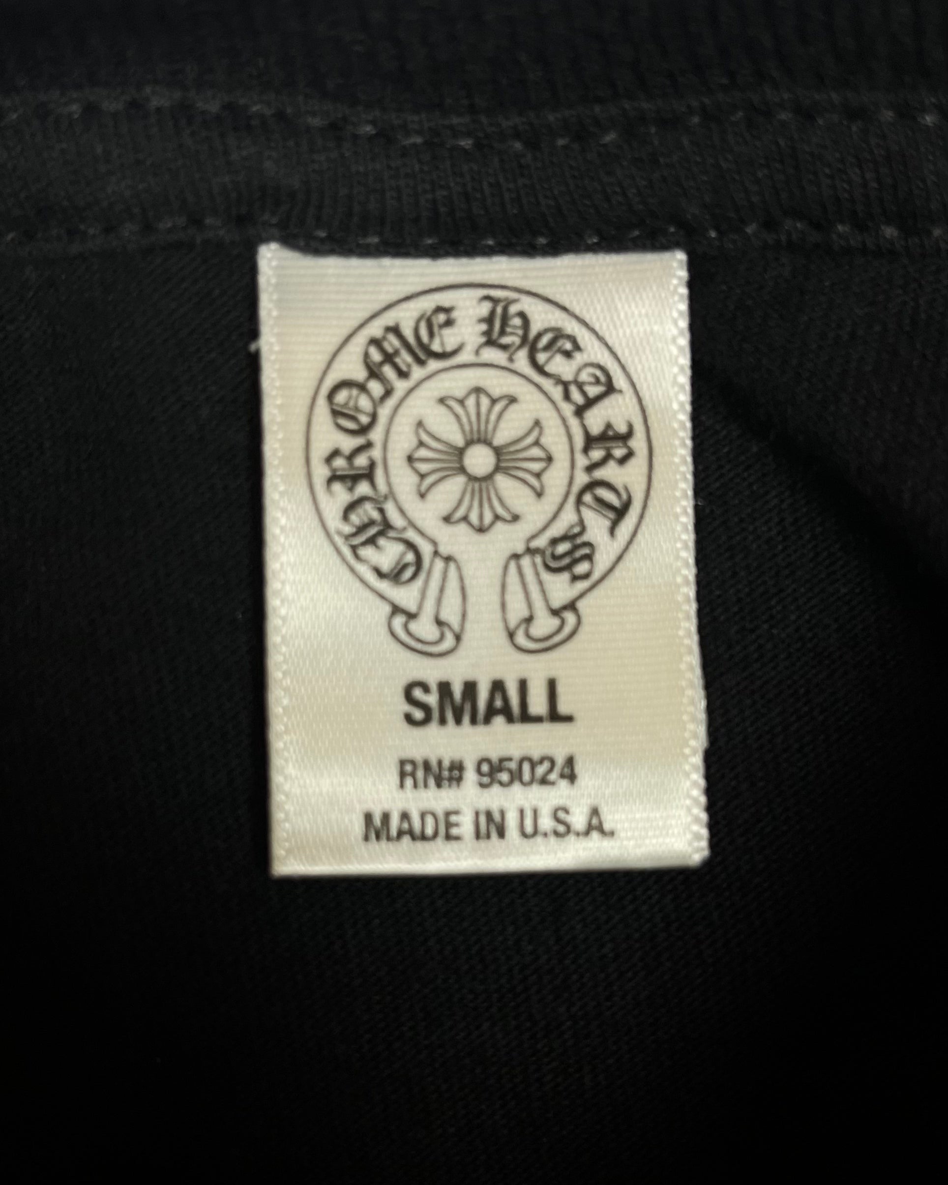 Chrome Hearts Black Cross Tonal Logo Tee