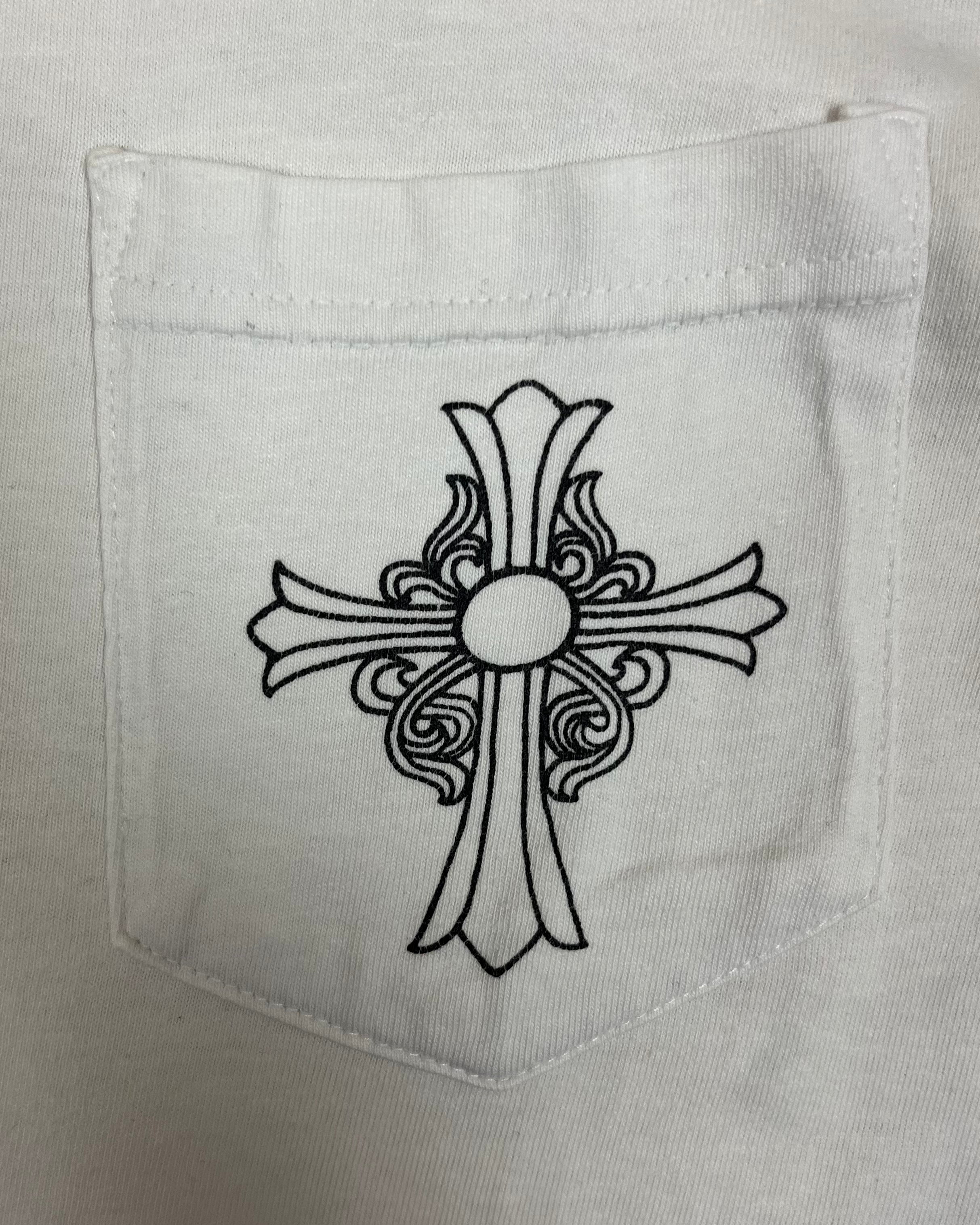 Chrome Hearts White Cross Logo Tee