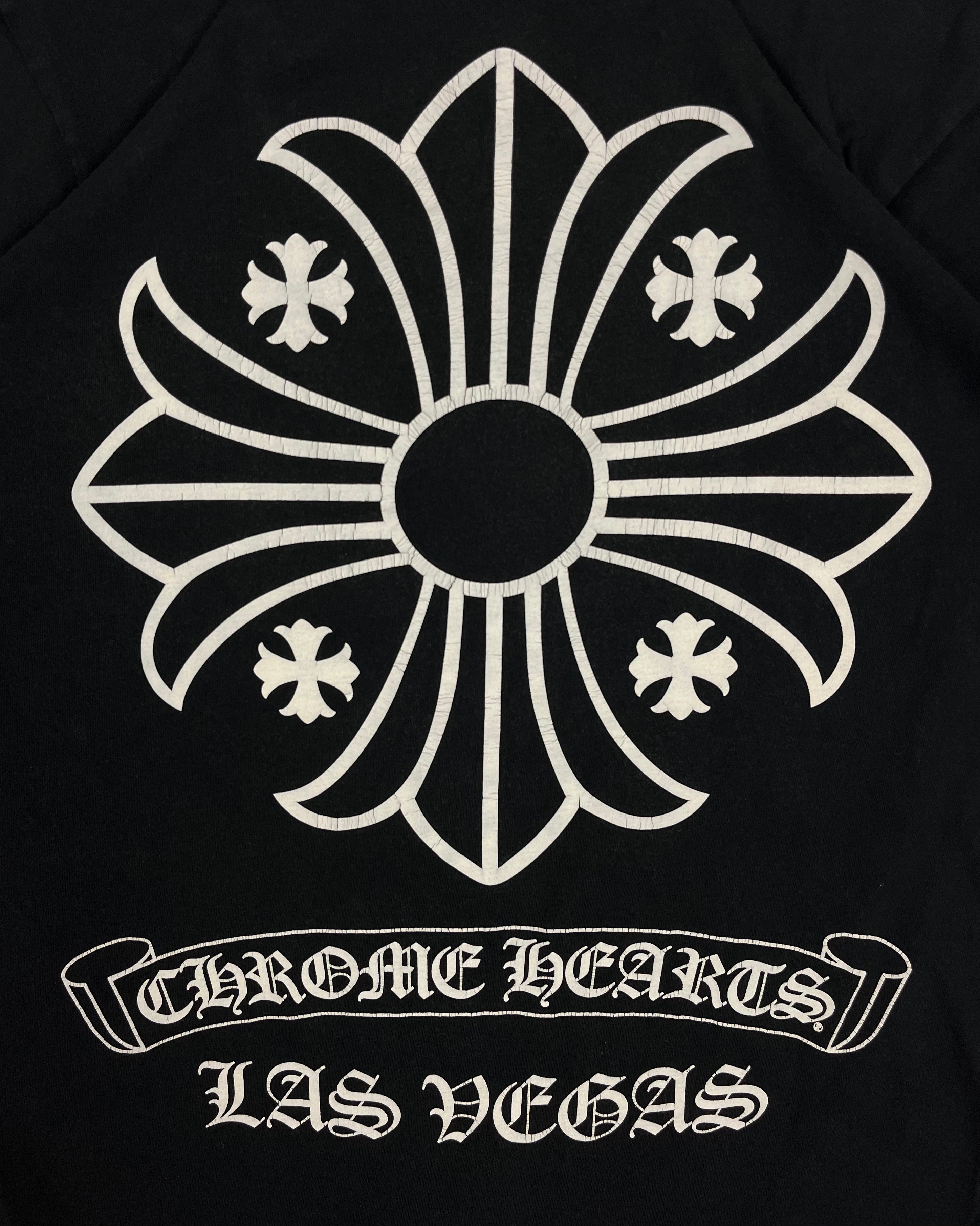 Chrome Hearts Black Las Vegas Logo Tee