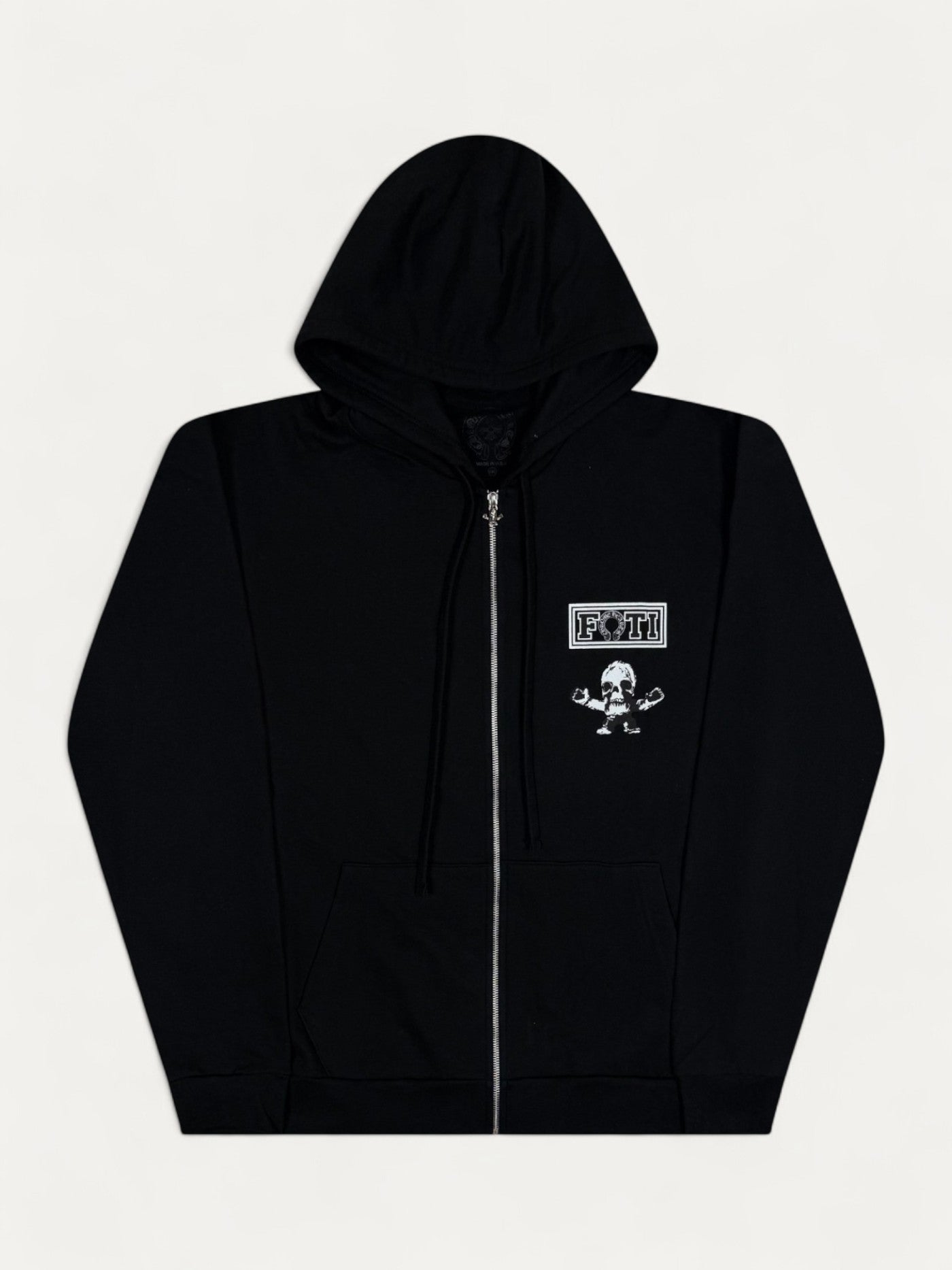 Chrome Hearts x FOTI Black Multi Color Thermal Zip Up Hoodie