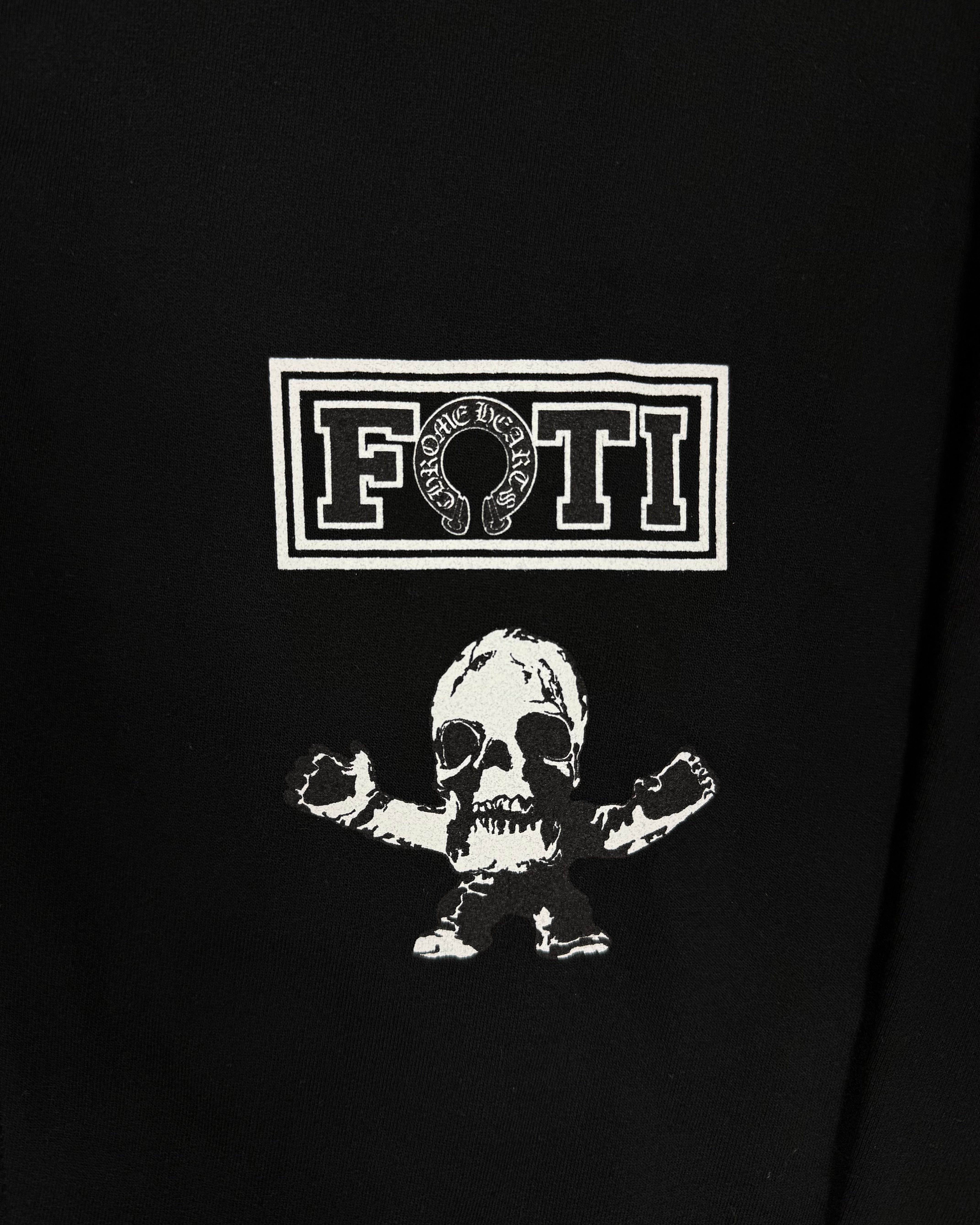 Chrome Hearts x FOTI Black Multi Color Thermal Zip Up Hoodie