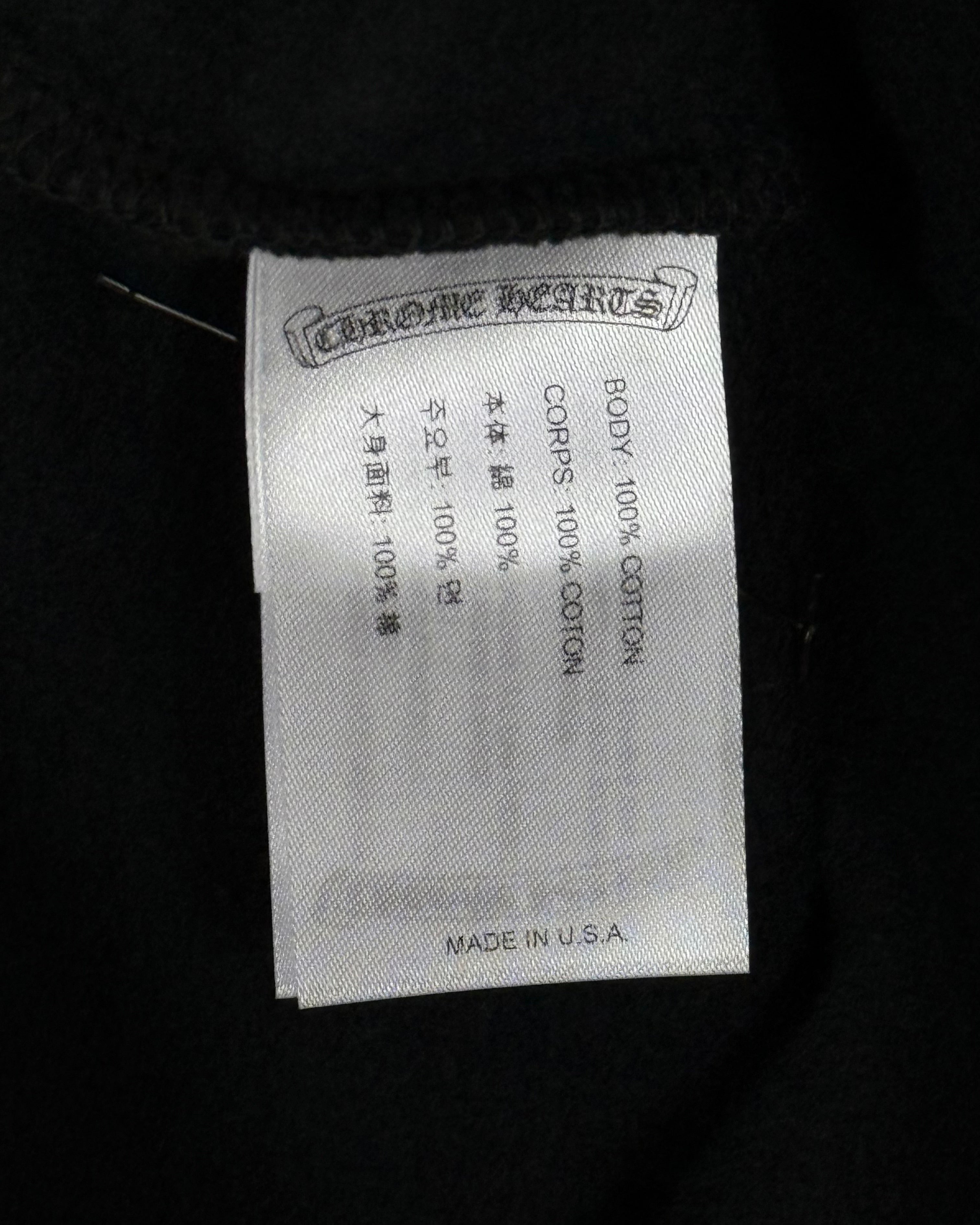 Chrome Hearts x FOTI Black Multi Color Thermal Zip Up Hoodie
