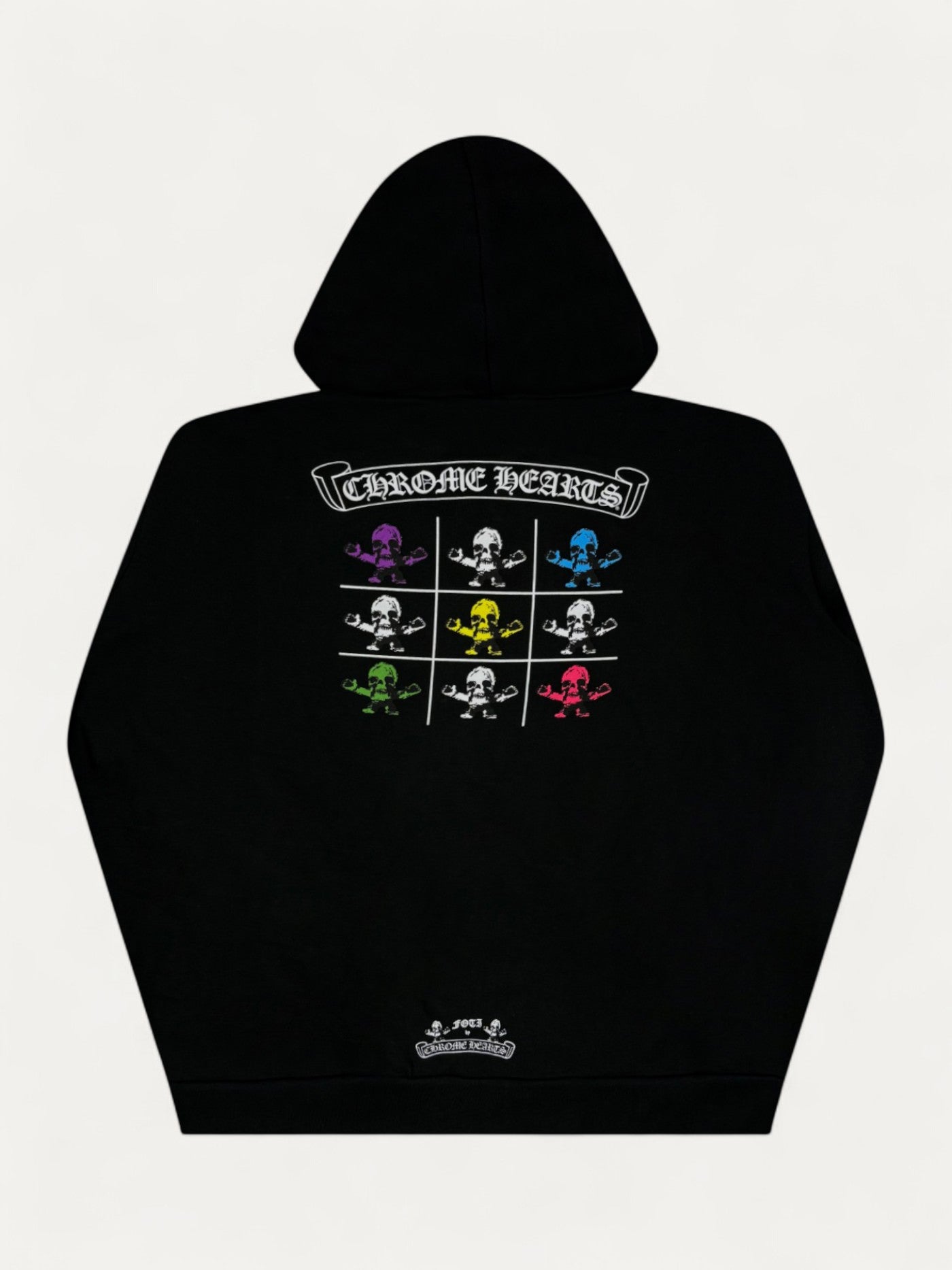 Chrome Hearts x FOTI Black Multi Color Thermal Zip Up Hoodie