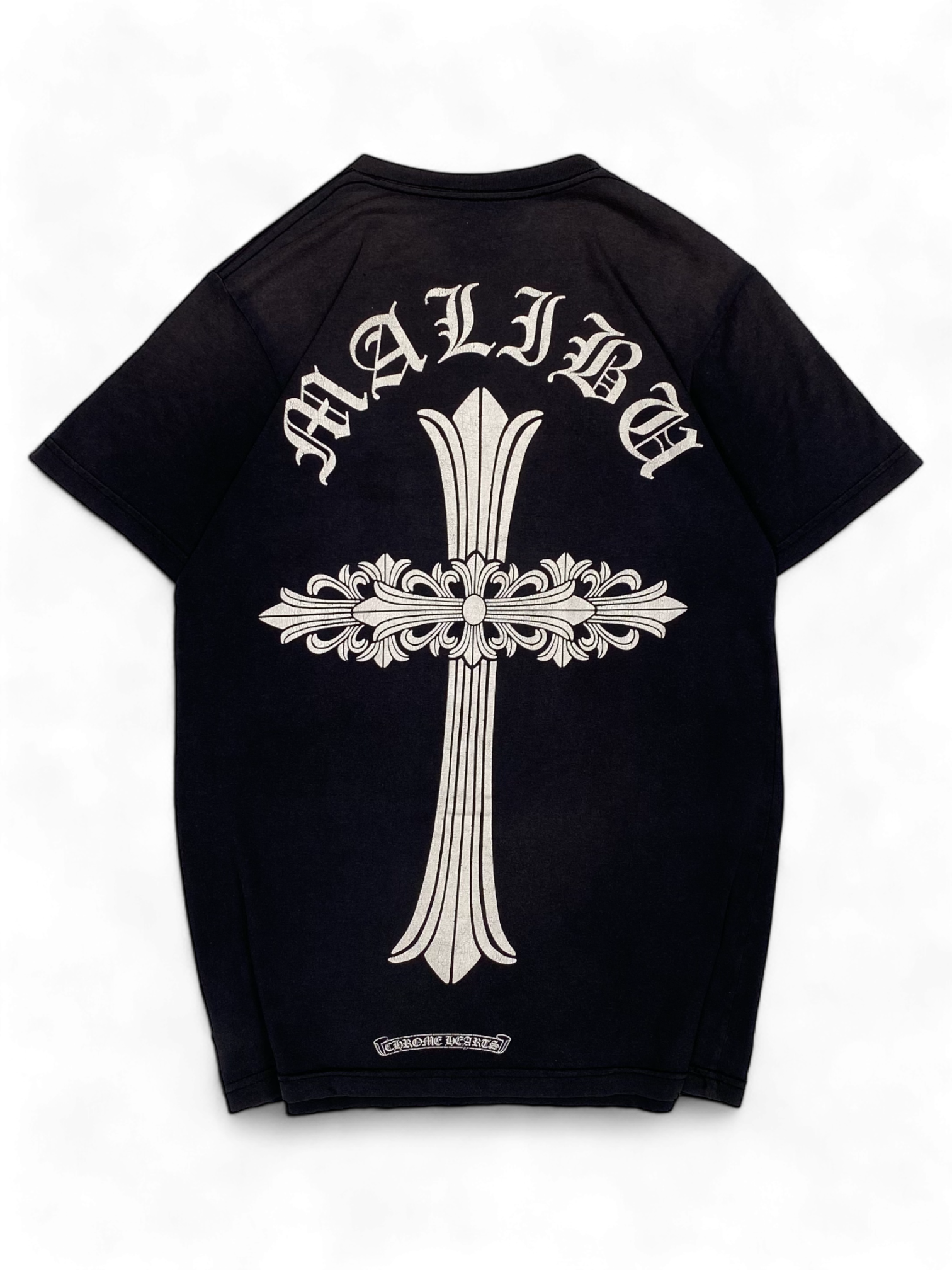 Chrome Hearts Black Malibu Cross Logo Tee