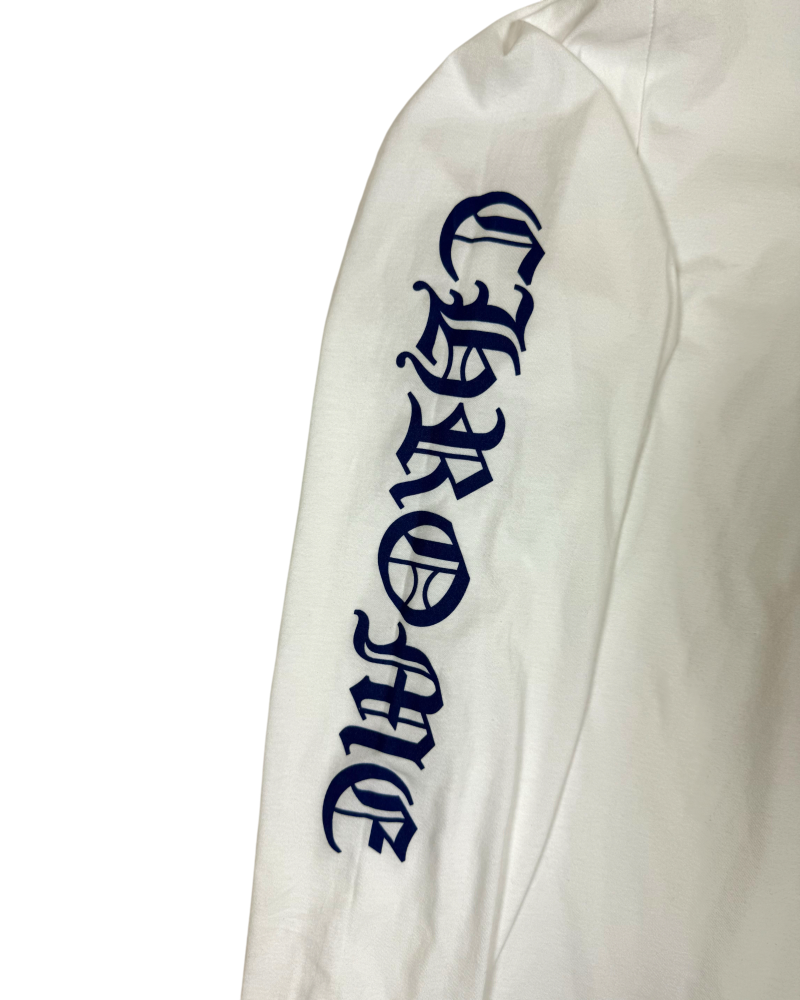 Chrome Hearts 1988 White Blue Neck Logo Longsleeve