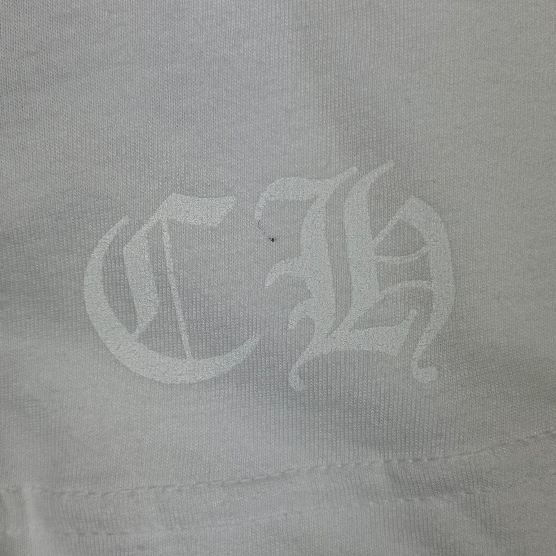 Chrome Hearts 1988 White Blue Neck Logo Longsleeve