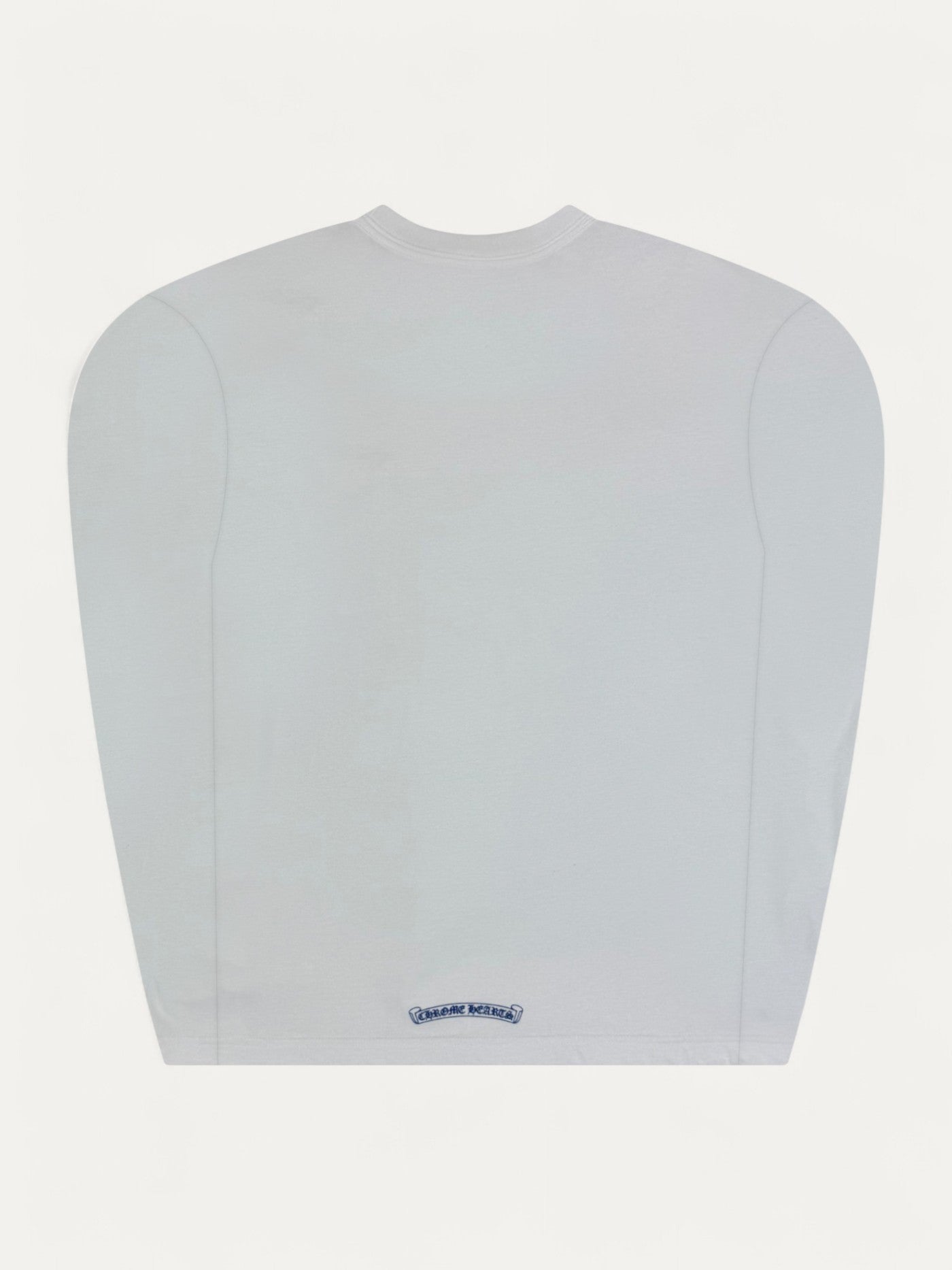 Chrome Hearts 1988 White Blue Neck Logo Longsleeve