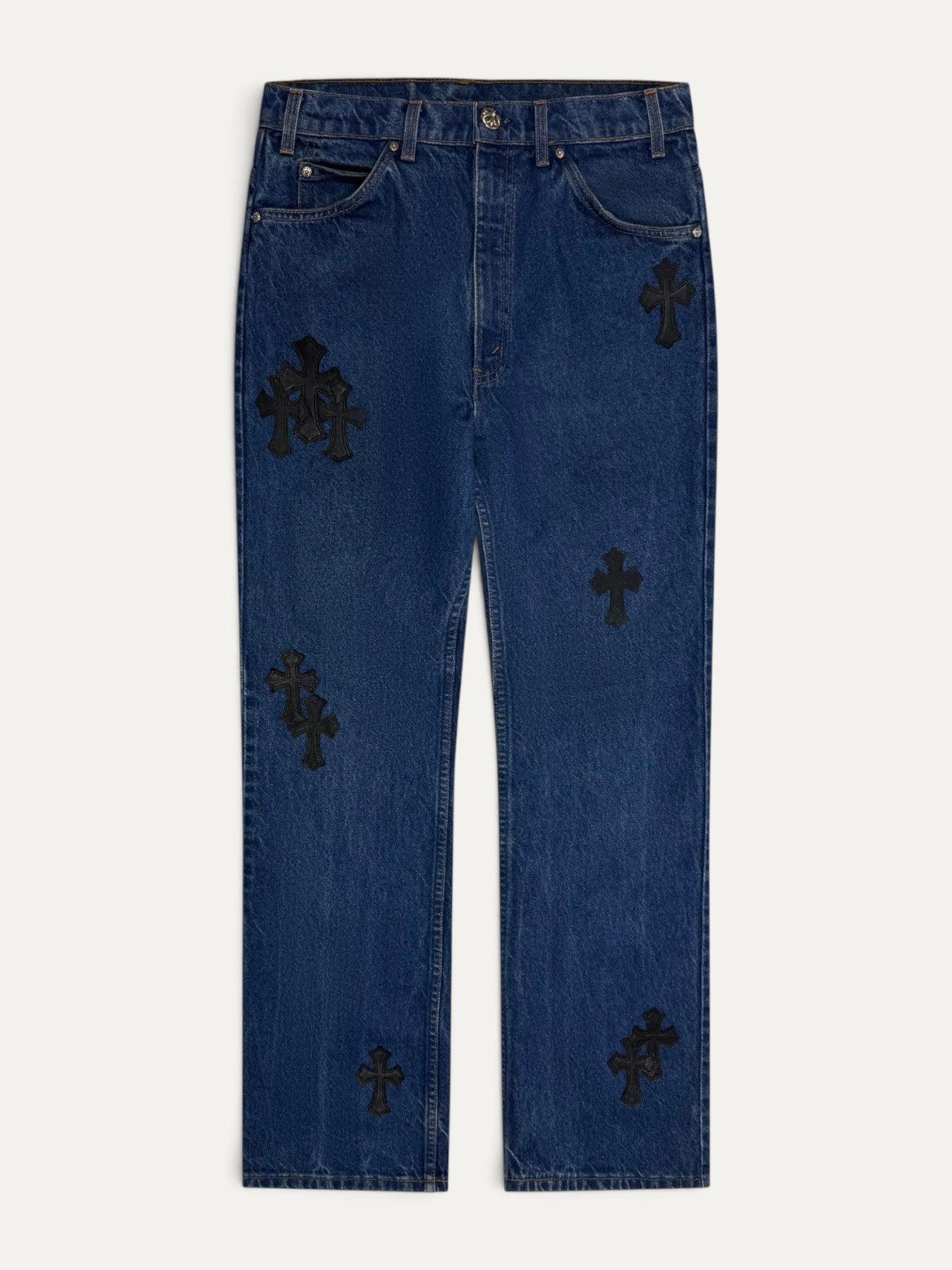 Chrome Hearts Cross Patch Levi's 517 Blue Jeans