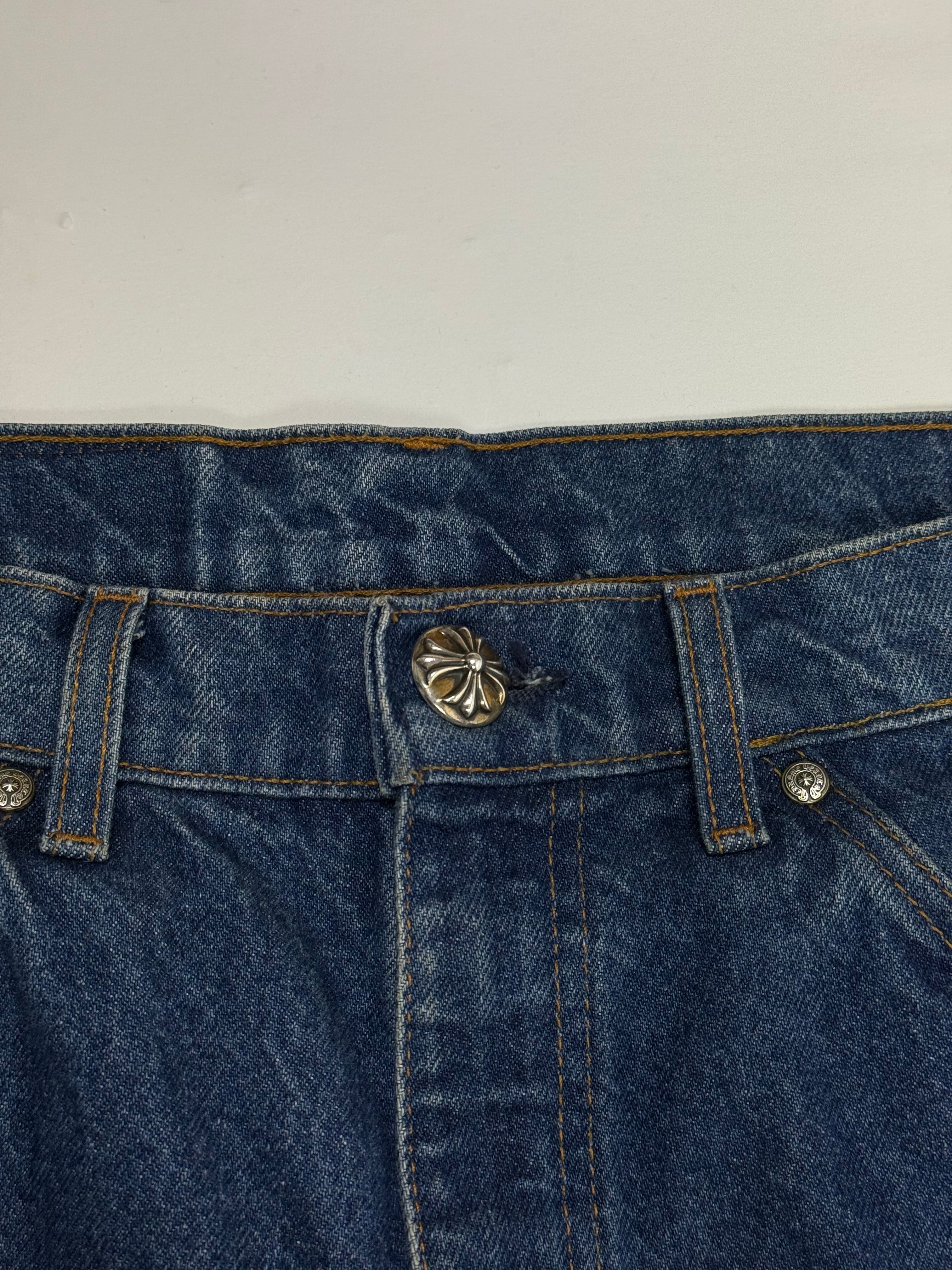 Chrome Hearts Cross Patch Levi's 517 Blue Jeans