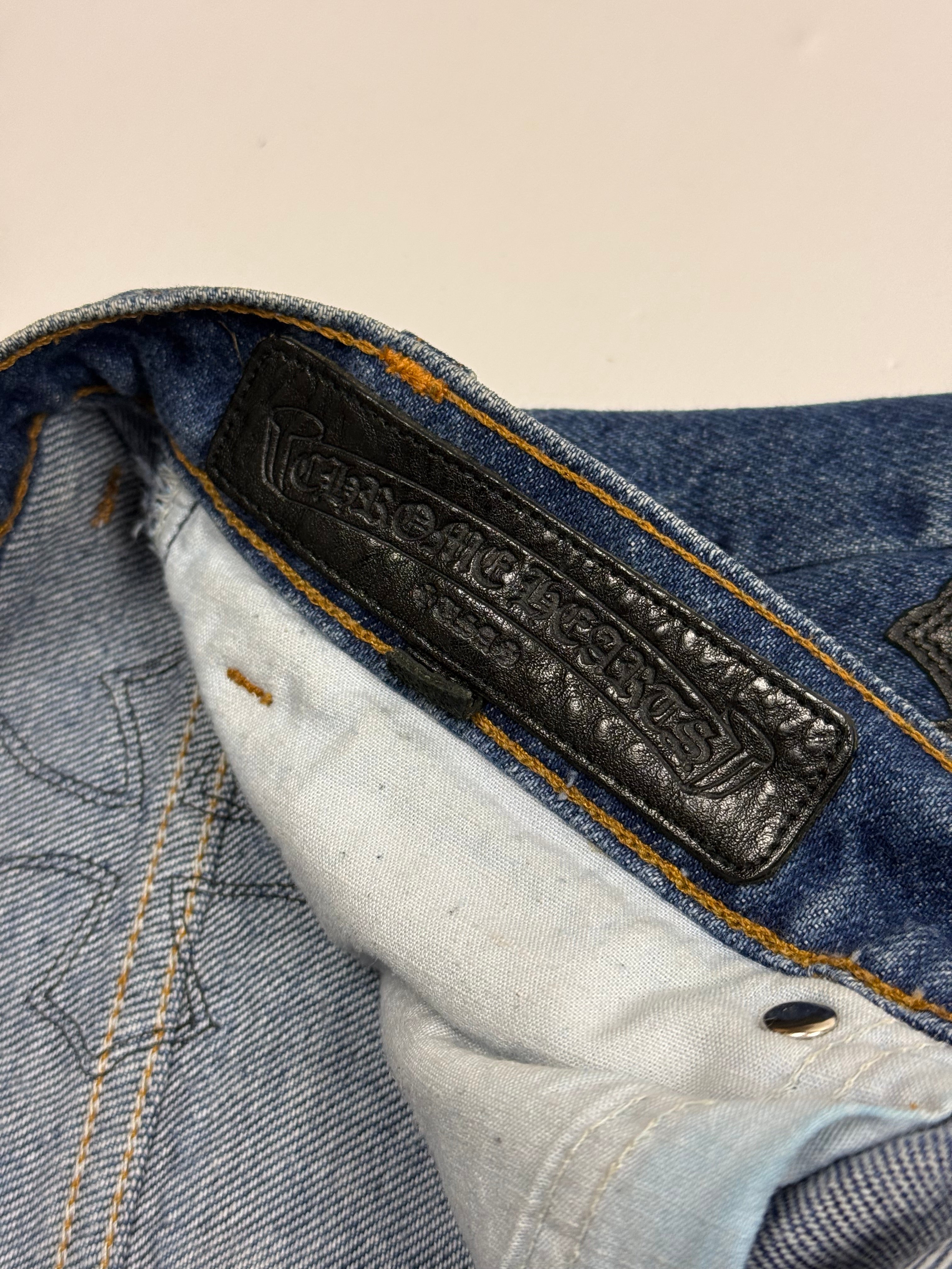 Chrome Hearts Cross Patch Levi's 517 Blue Jeans