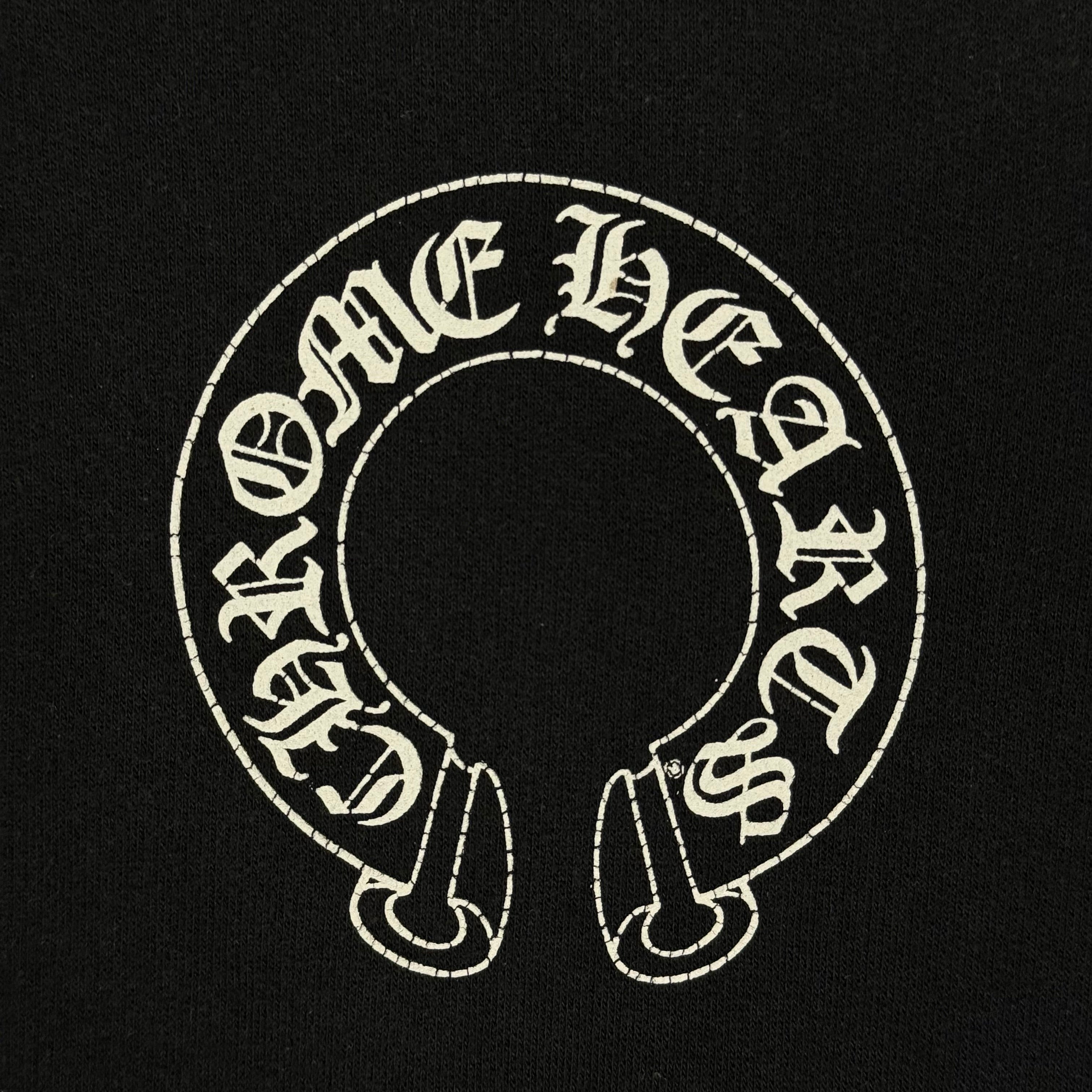 Chrome Hearts Black Horseshoe Zip Up Hoodie