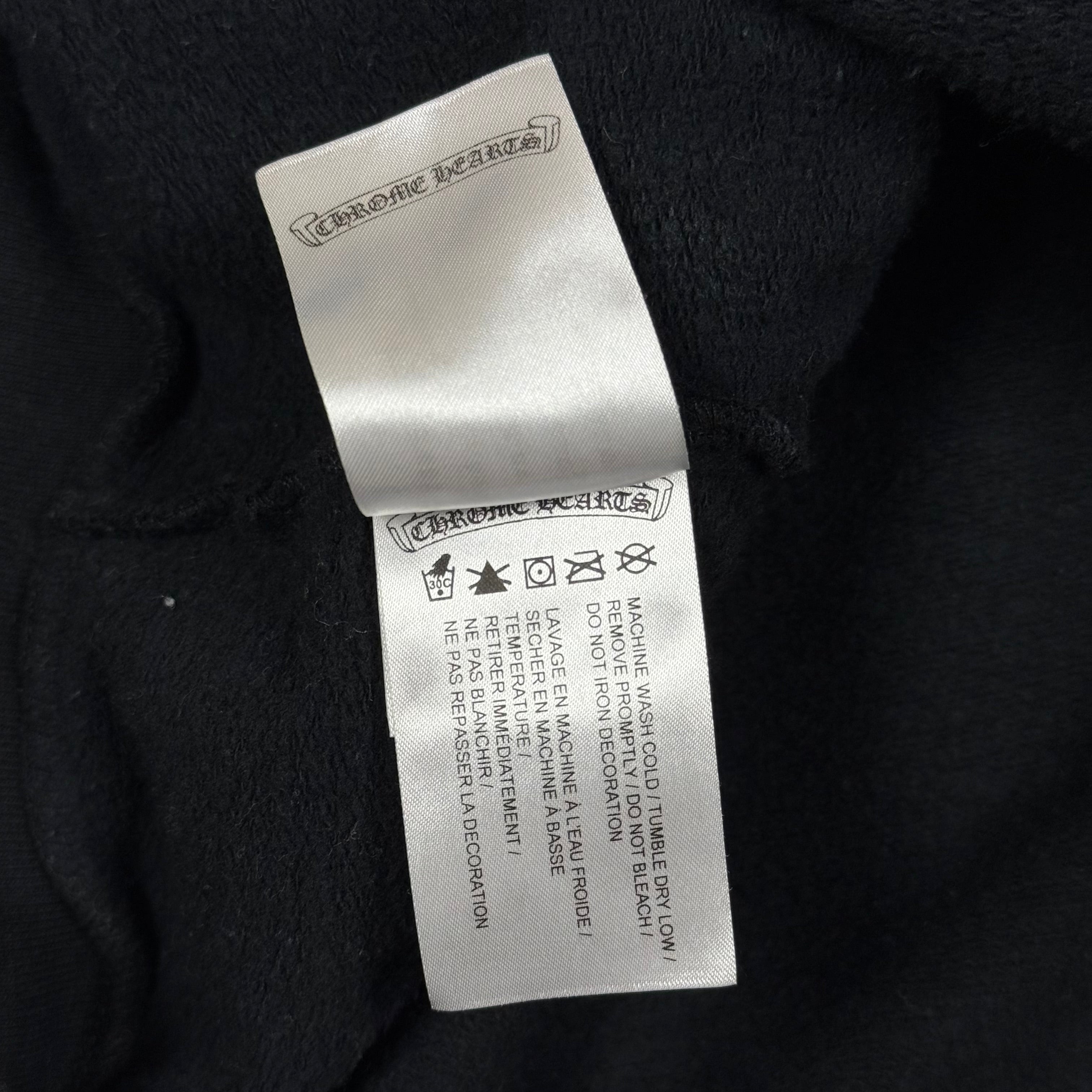 Chrome Hearts Black Horseshoe Zip Up Hoodie