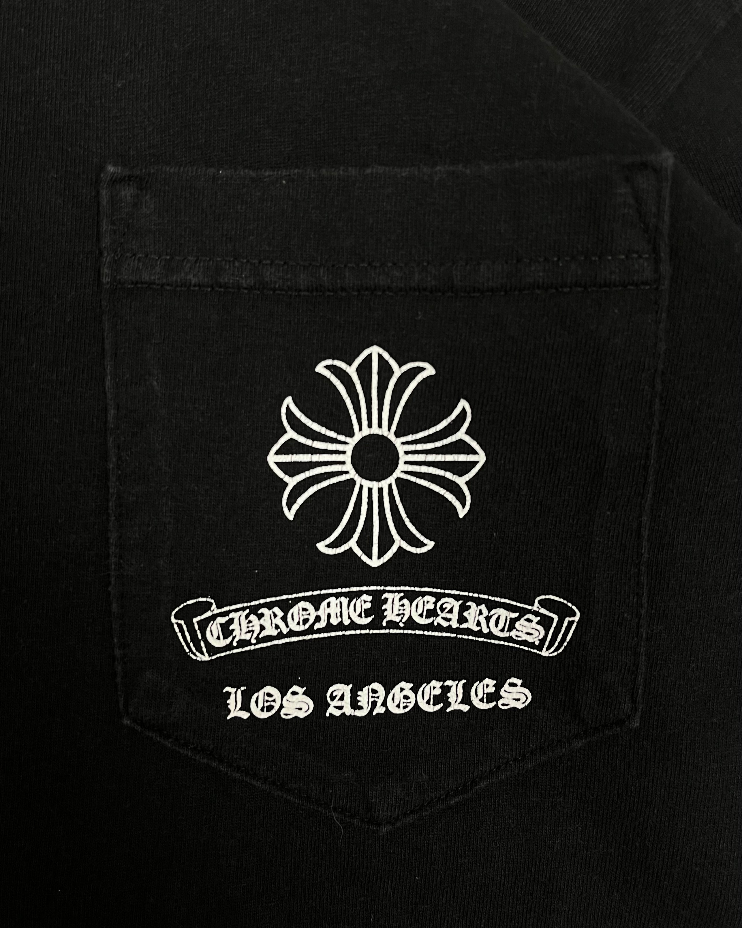 Chrome Hearts Black Los Angeles Cross Logo Tee