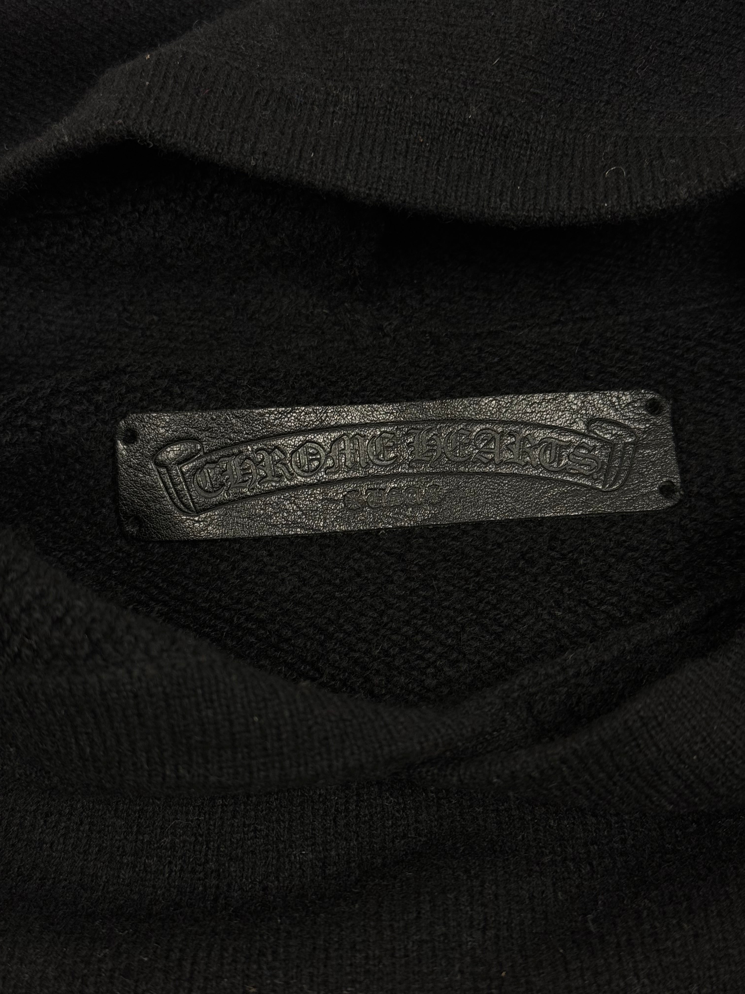 Chrome Hearts Cashmere Embroidered Black Yellow Hoodie