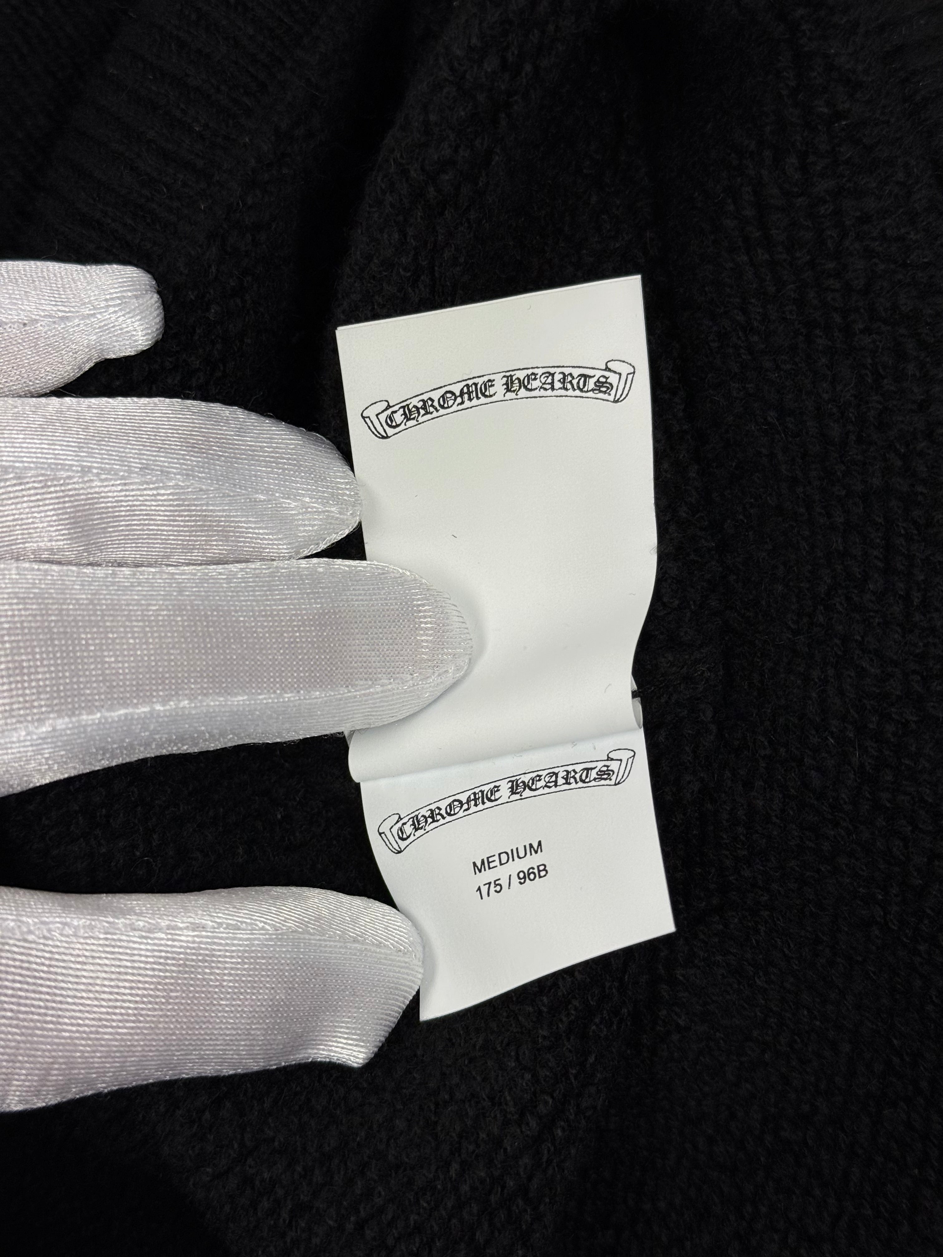 Chrome Hearts Cashmere Embroidered Black Yellow Hoodie