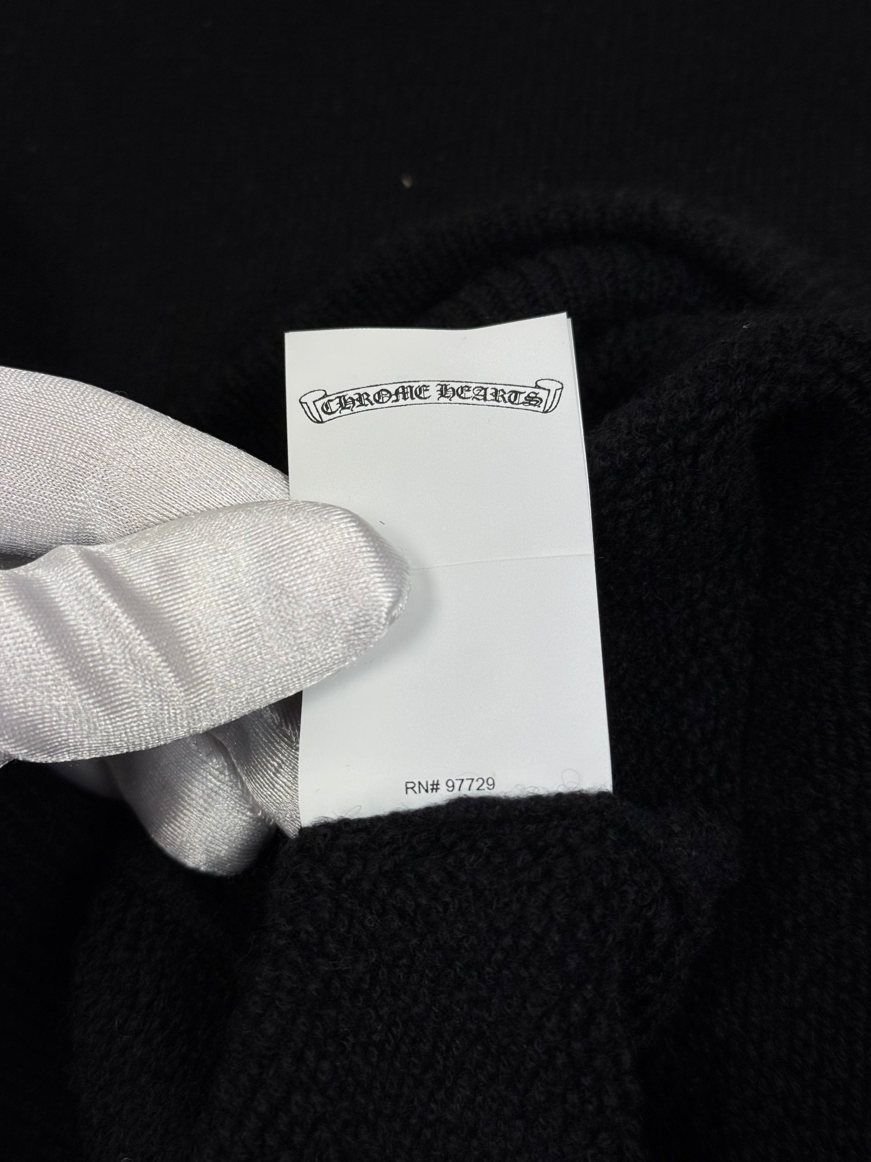 Chrome Hearts Cashmere Embroidered Black Yellow Hoodie