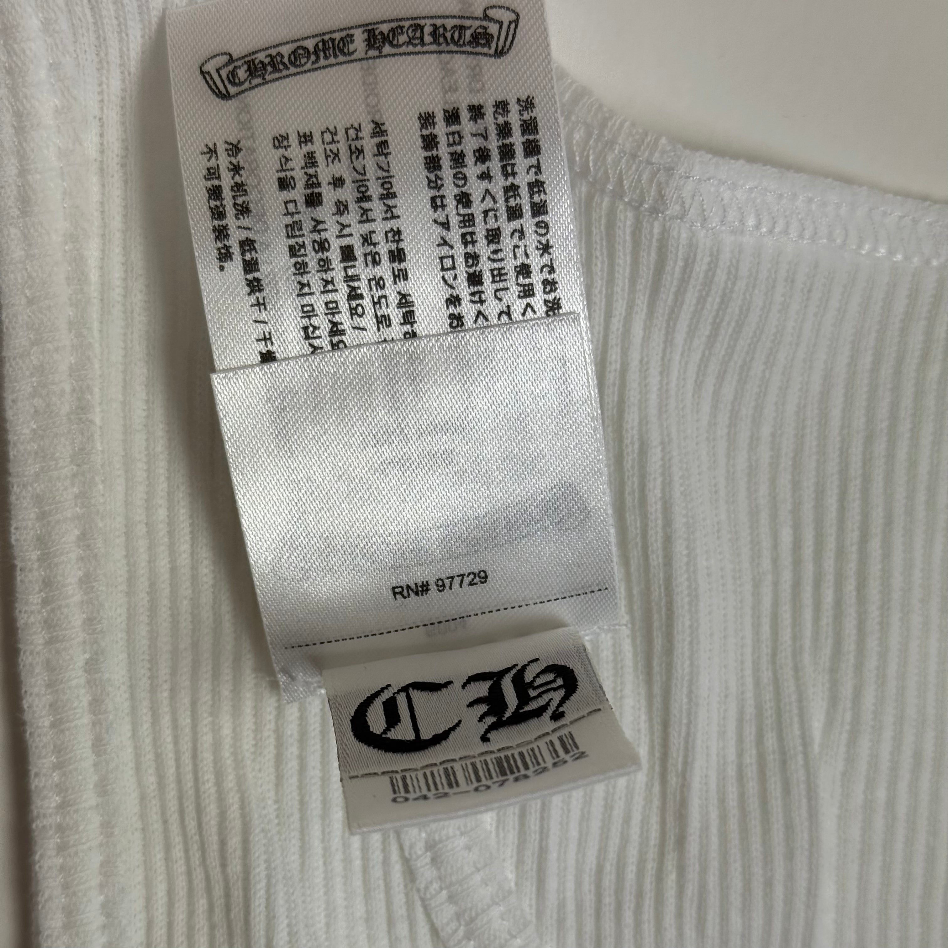 Chrome Hearts T-Bar Pink White Tank Top