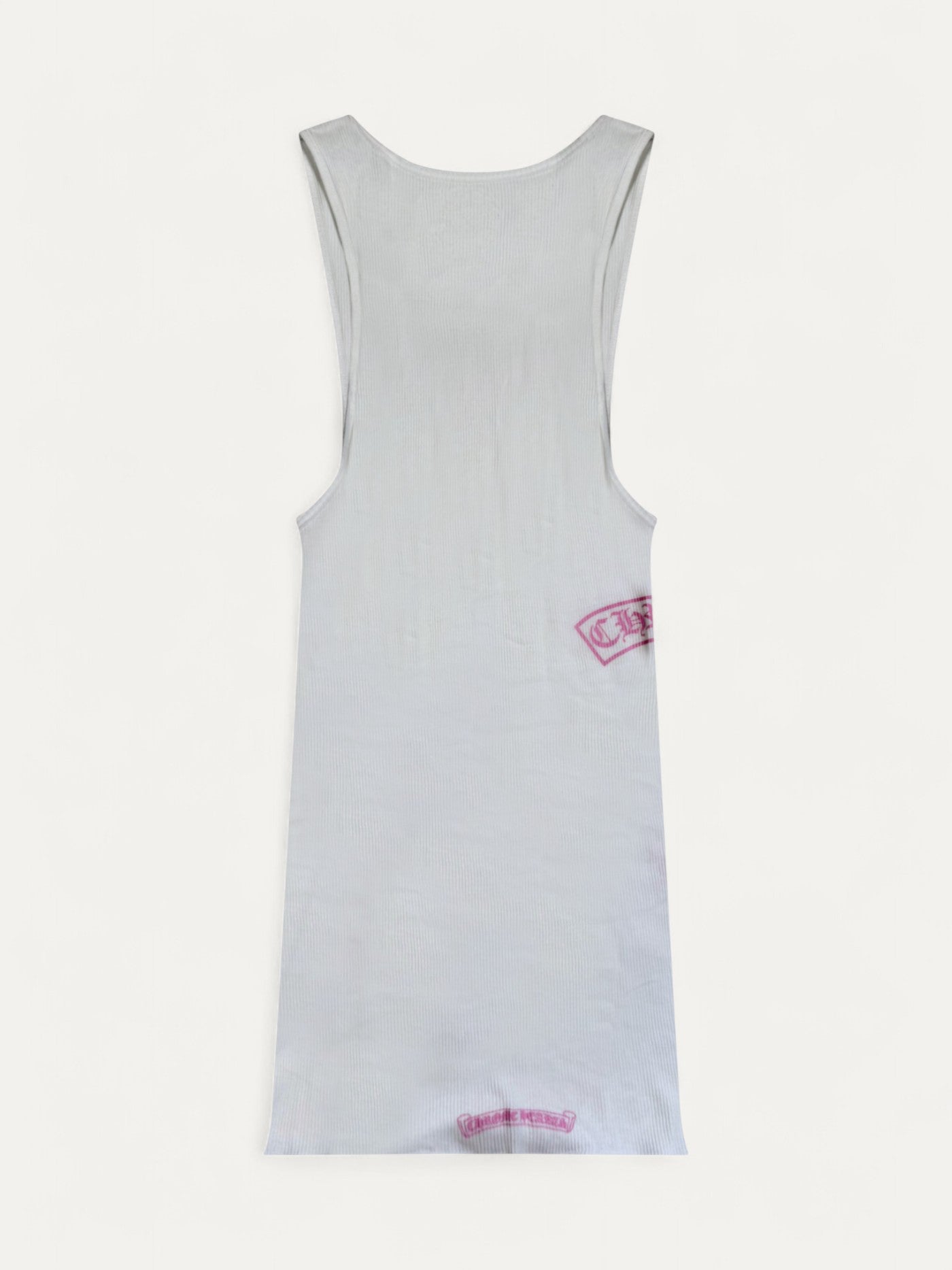Chrome Hearts T-Bar Pink White Tank Top