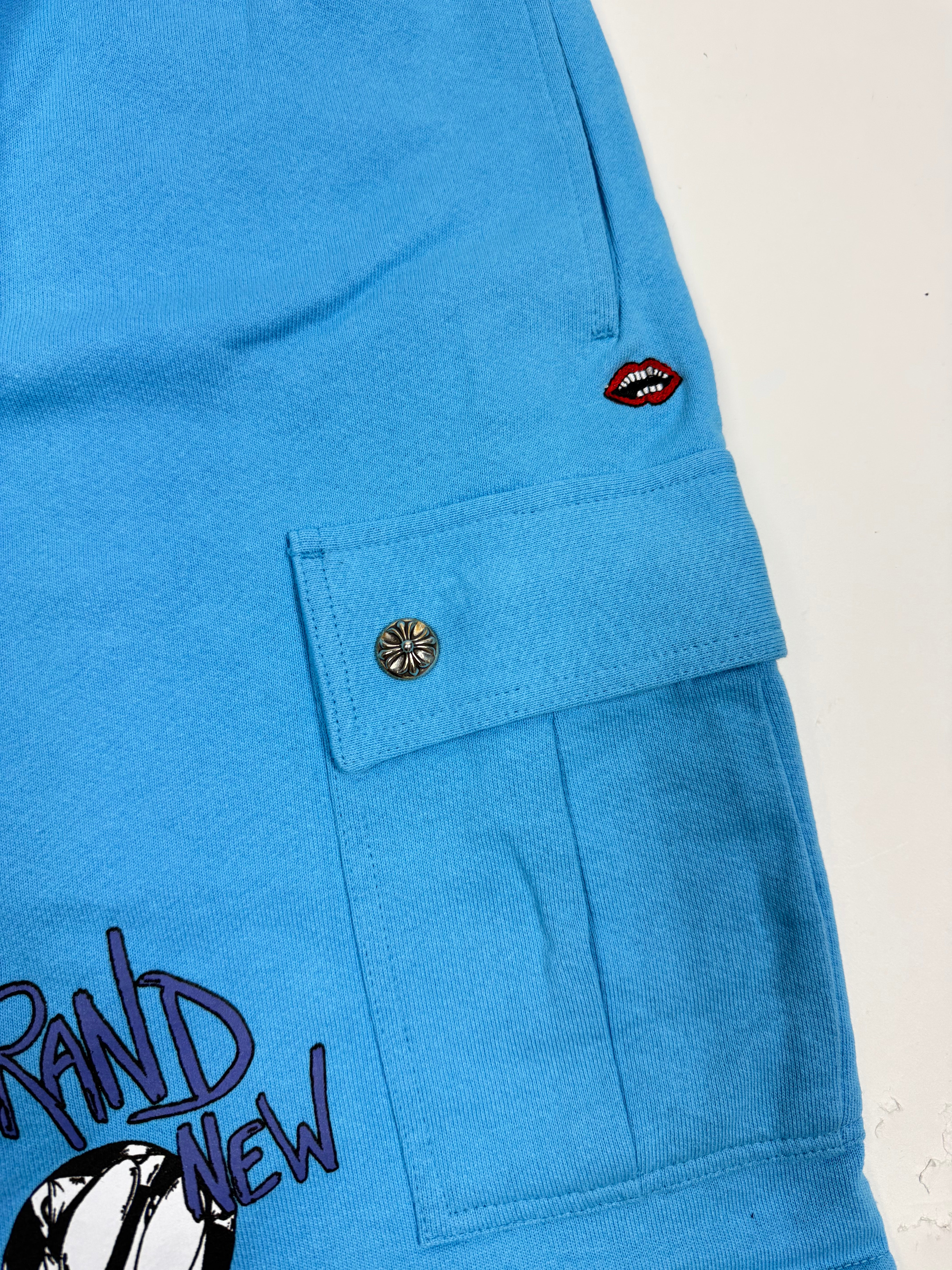 Chrome Hearts Matty Boy 'Brain New' Blue Shorts