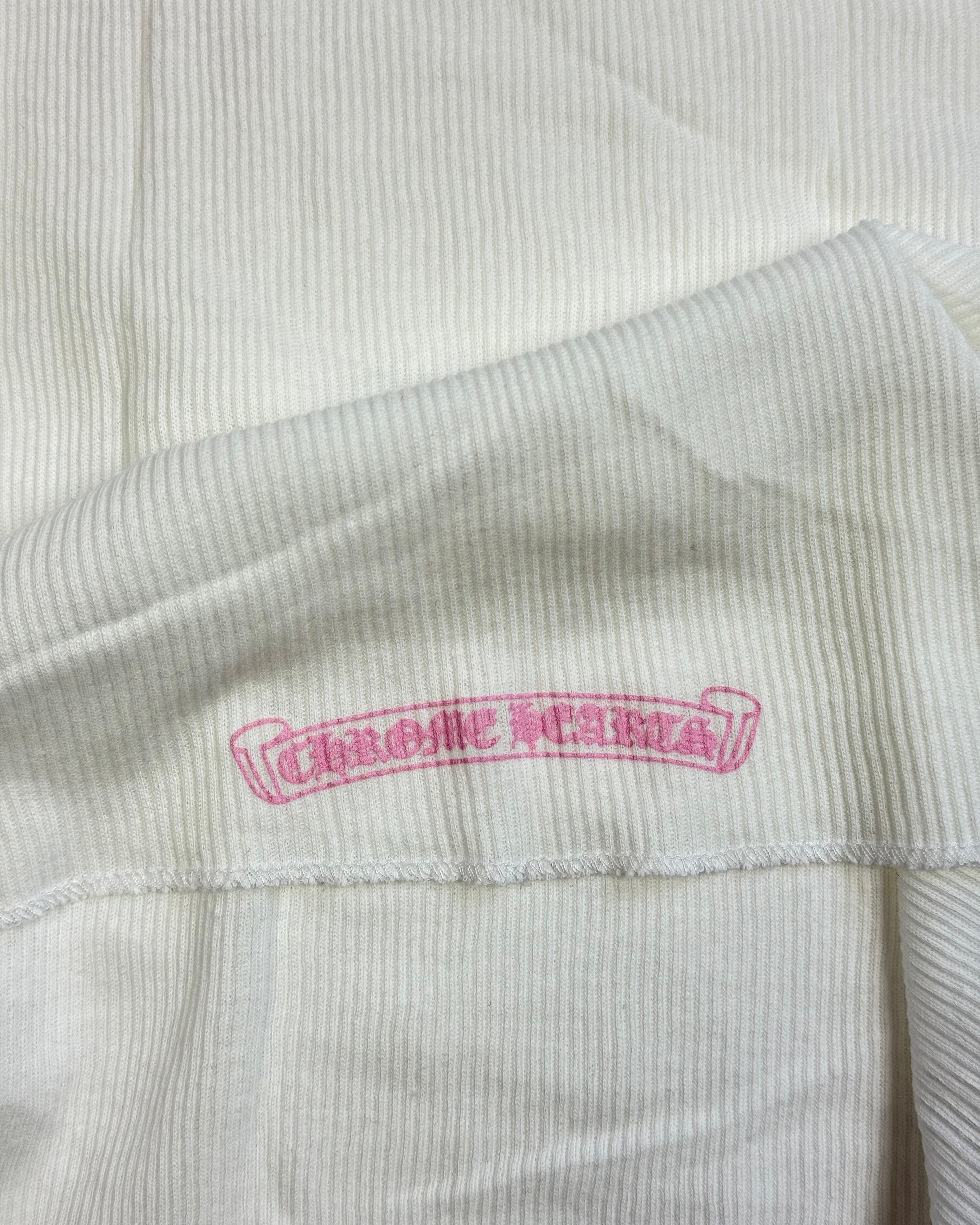 Chrome Hearts T-Bar Pink White Tank Top