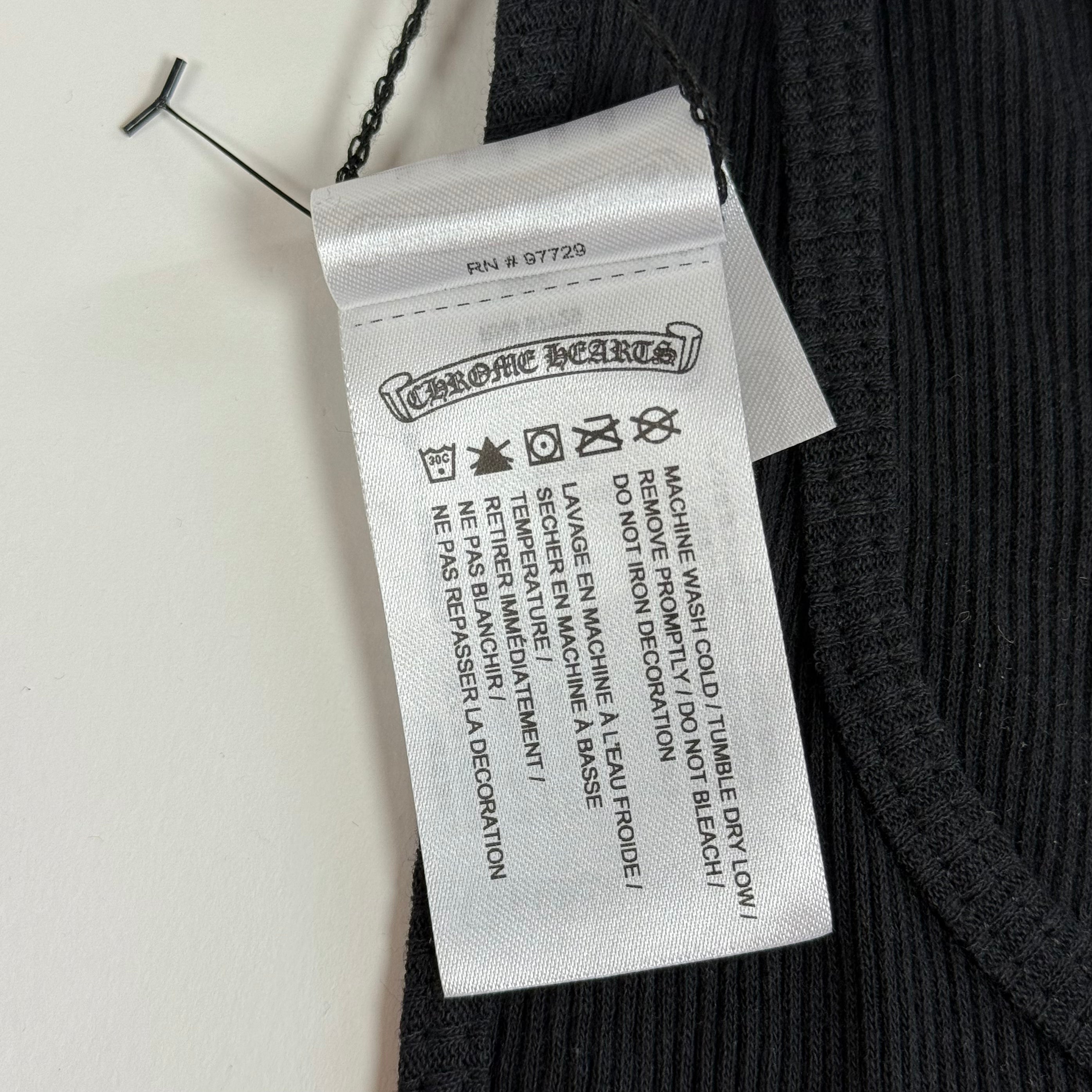 Chrome Hearts Black Cross T-Bar Logo Tank Top
