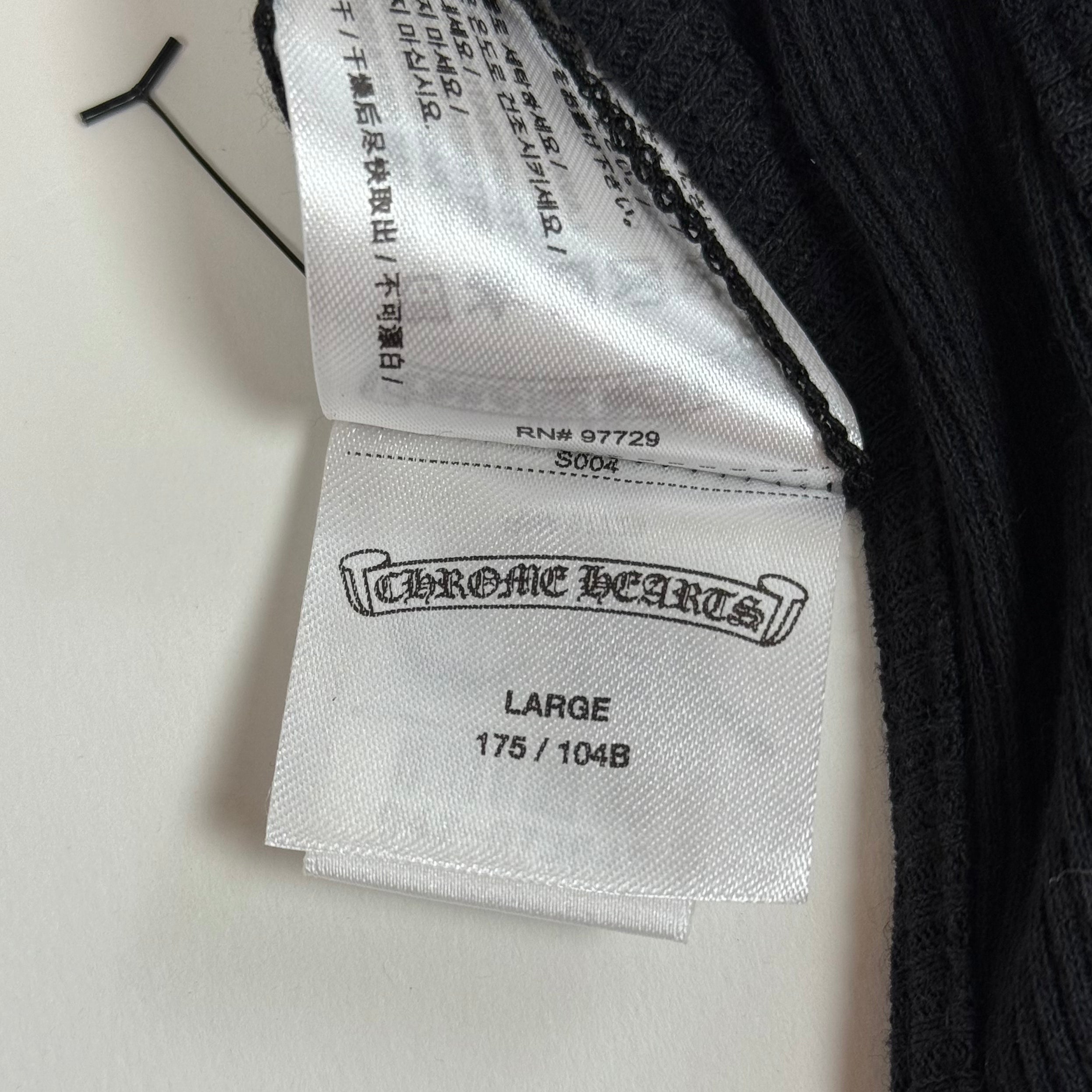 Chrome Hearts Black Cross T-Bar Logo Tank Top