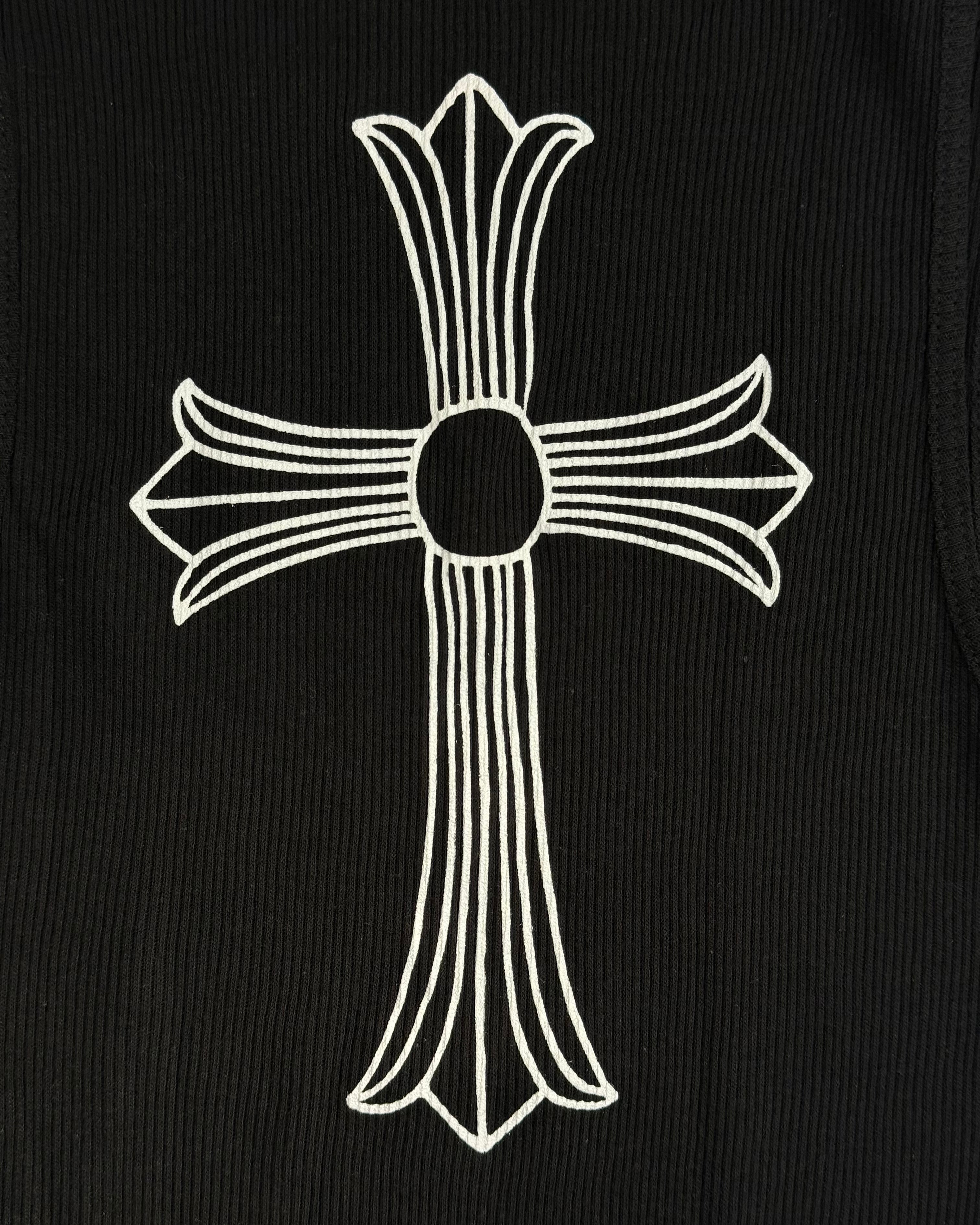 Chrome Hearts Black Cross T-Bar Logo Tank Top