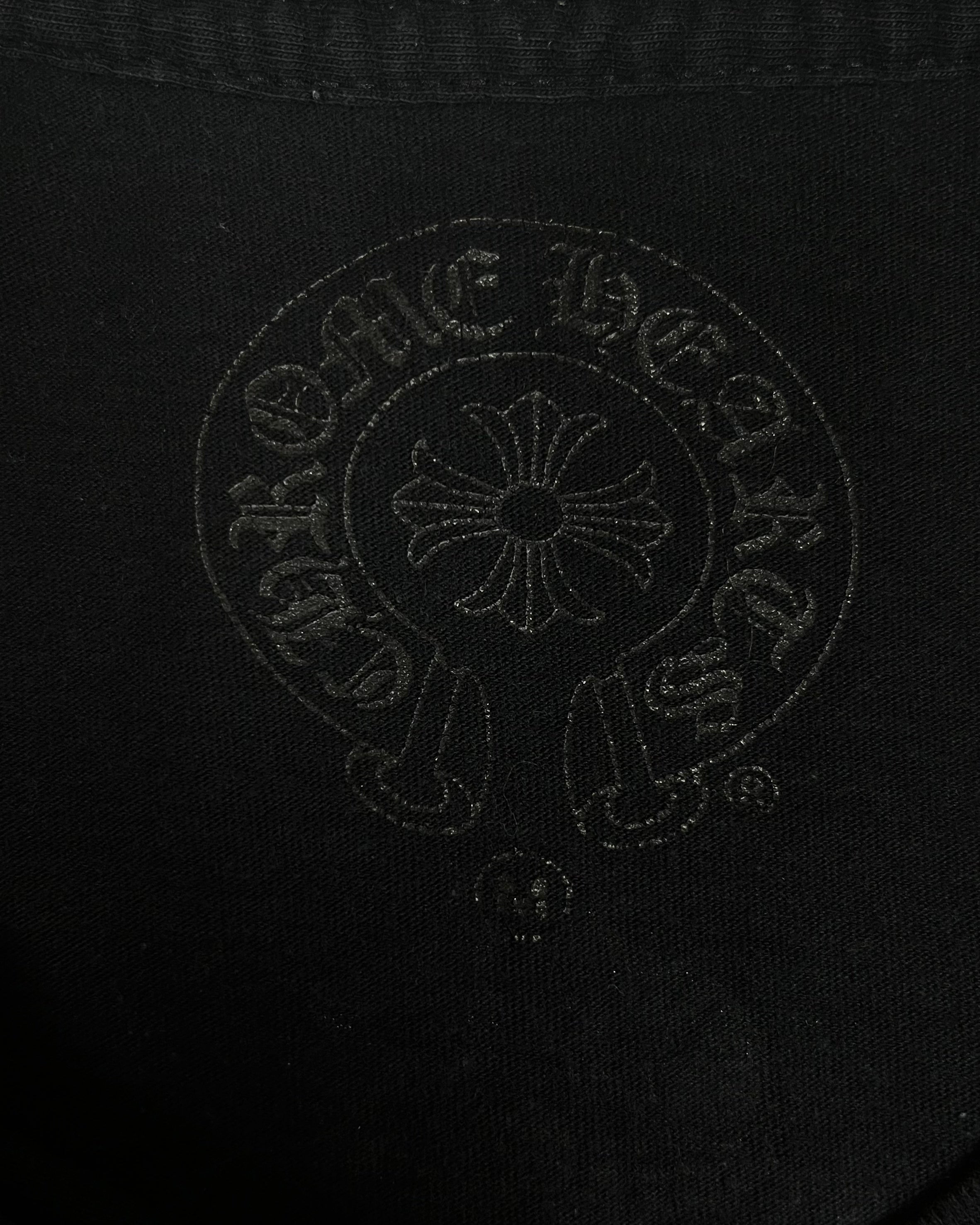 Chrome Hearts Black White Dagger Logo Tee