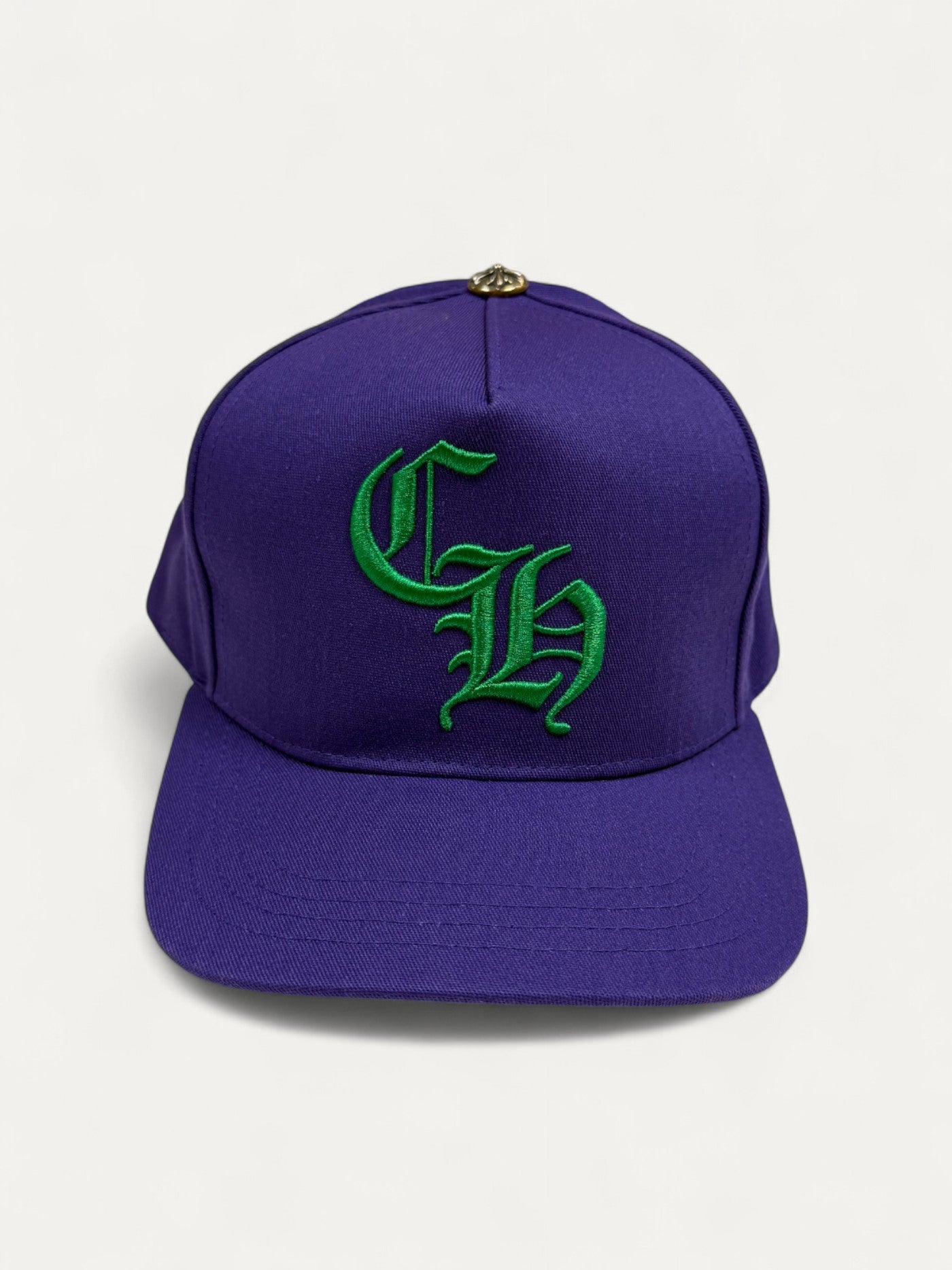 Chrome Hearts CH Purple Green Silver Button Cap