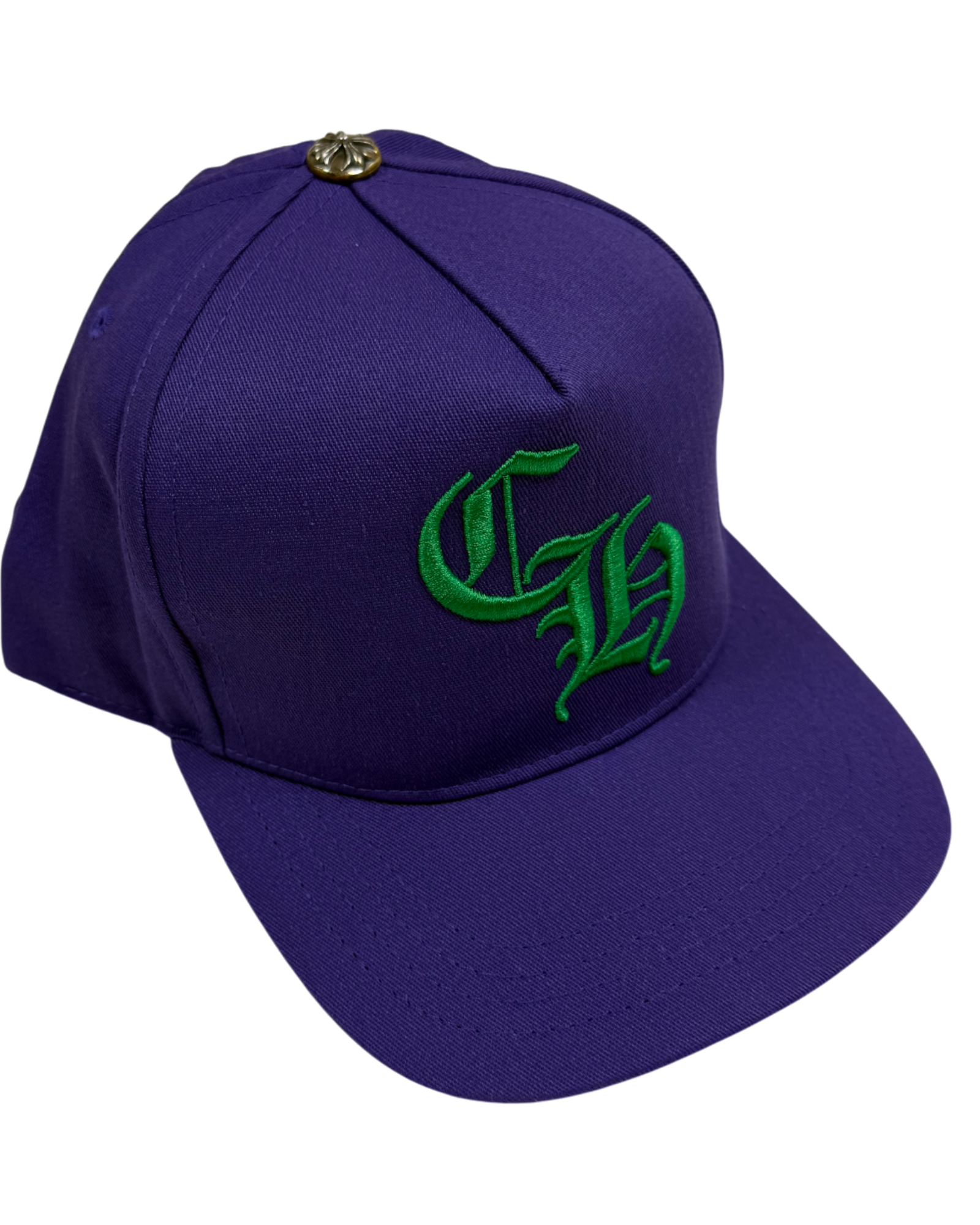 Chrome Hearts CH Purple Green Silver Button Cap