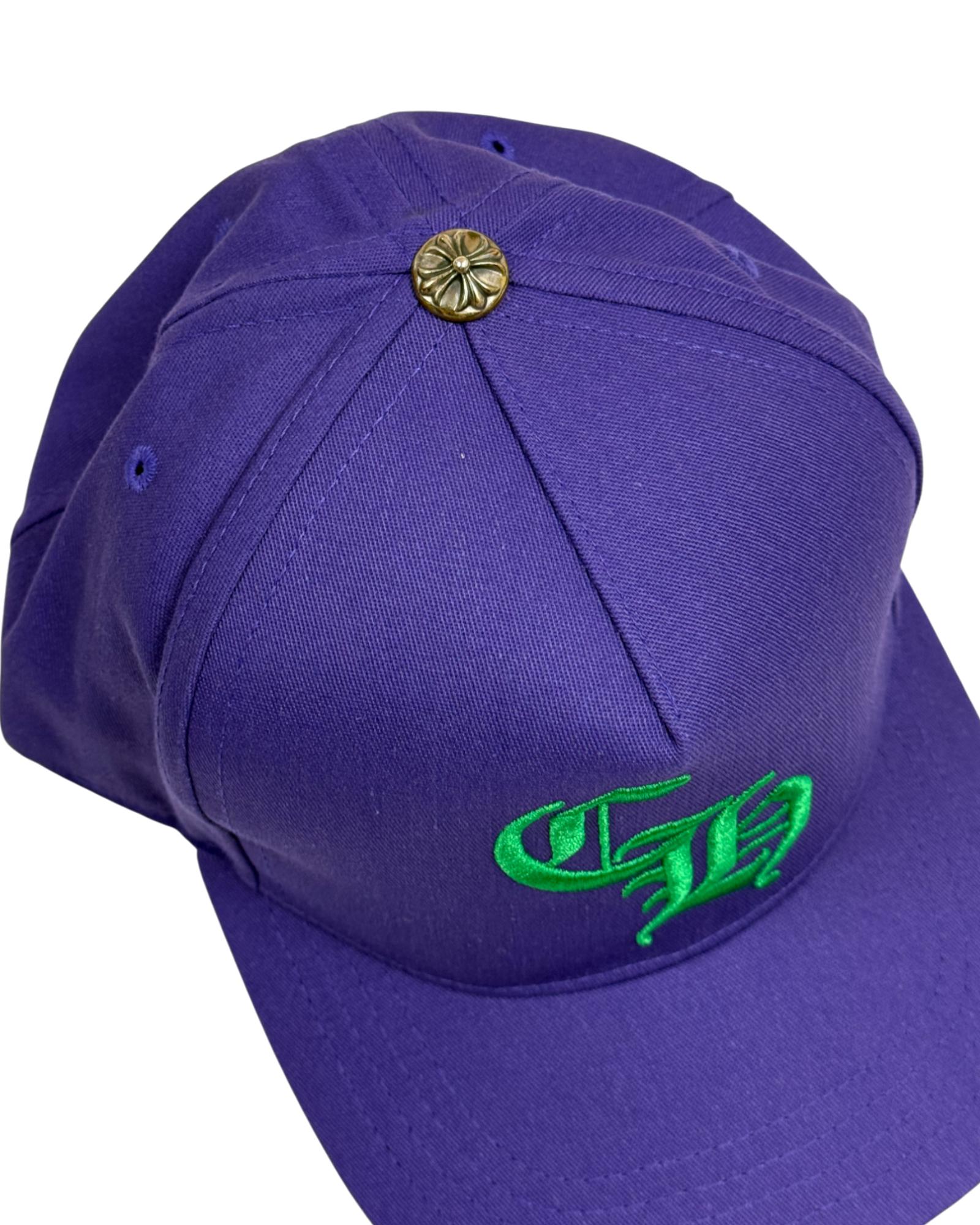 Chrome Hearts CH Purple Green Silver Button Cap