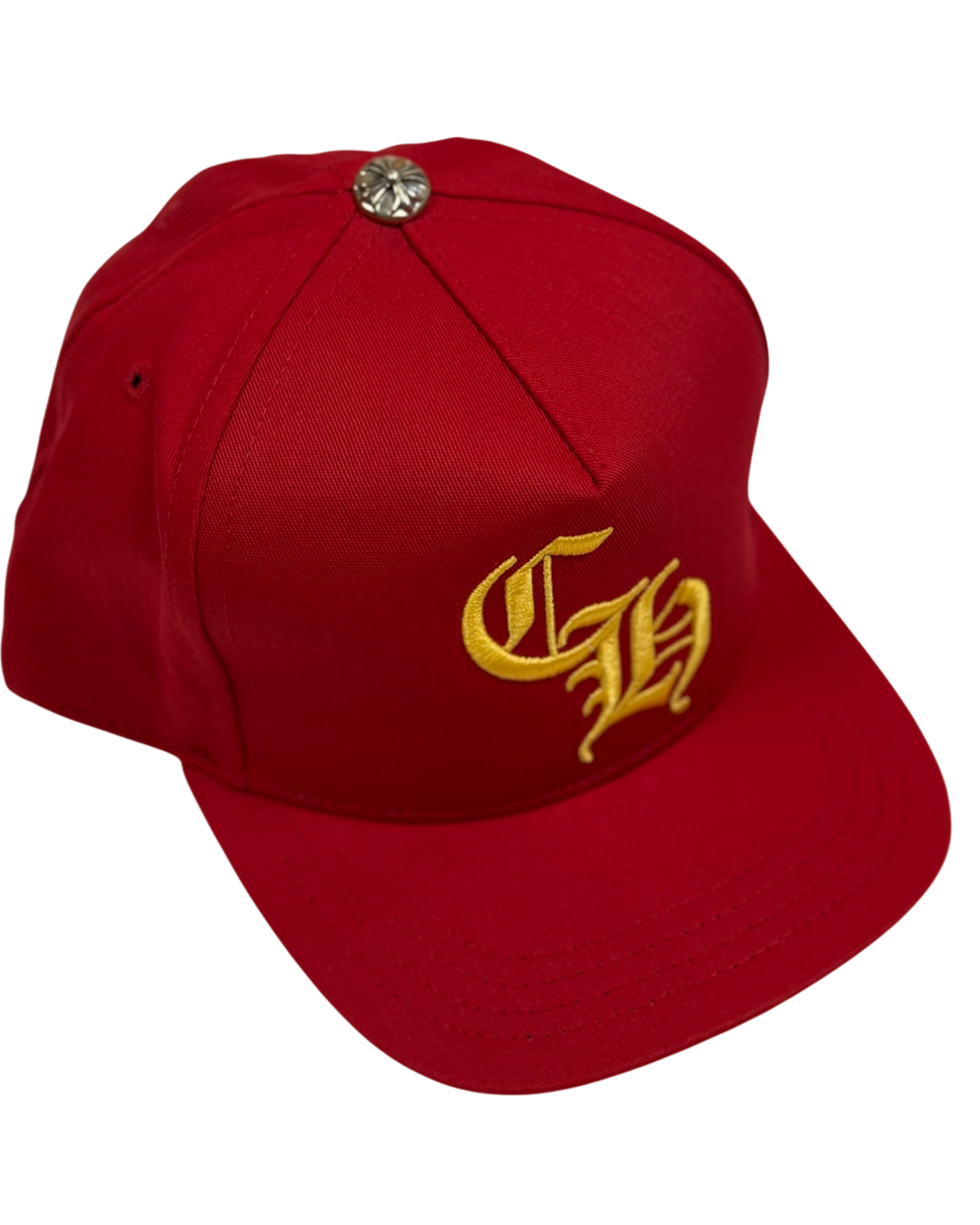 Chrome Hearts CH Red Yellow Silver Button Cap