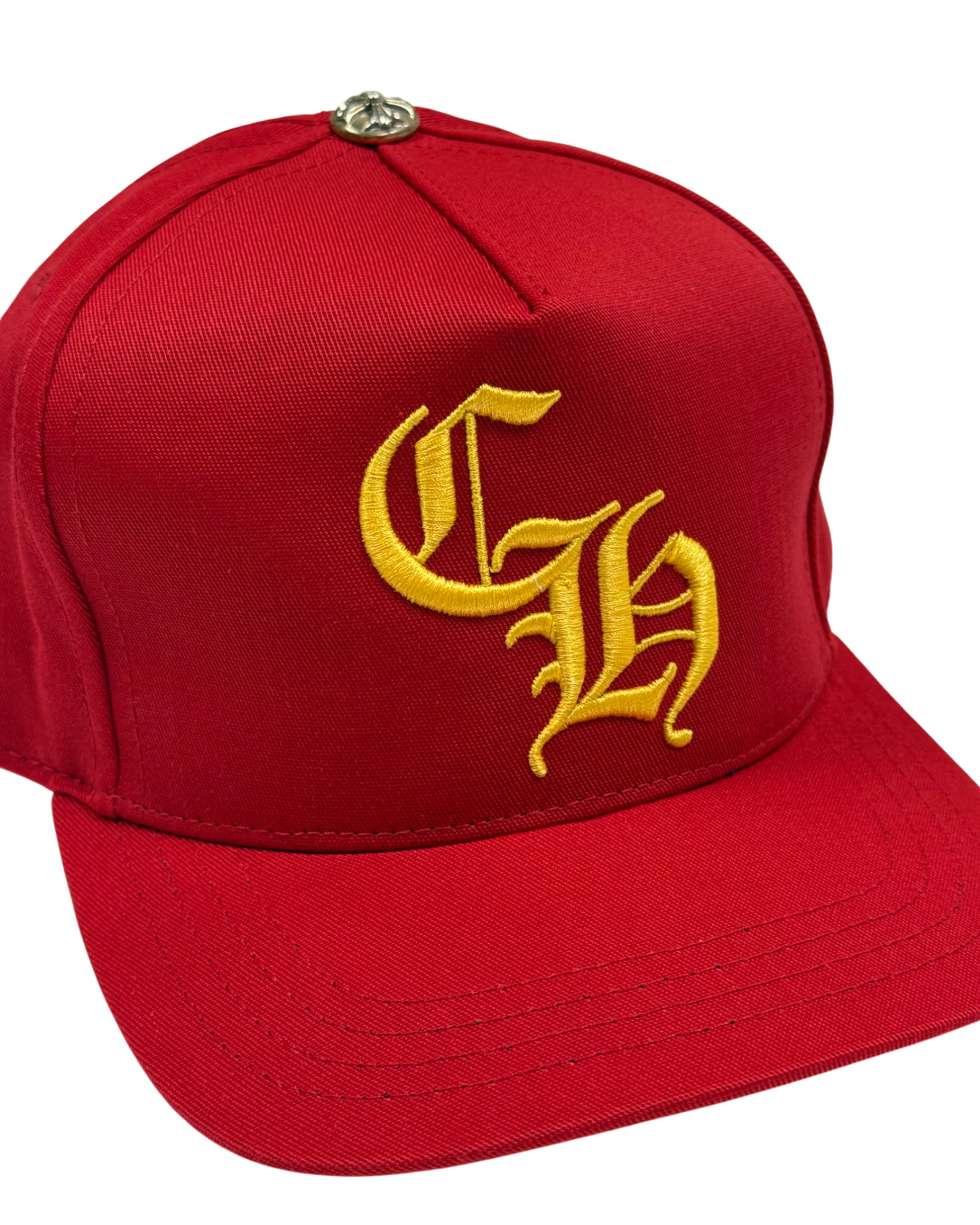 Chrome Hearts CH Red Yellow Silver Button Cap