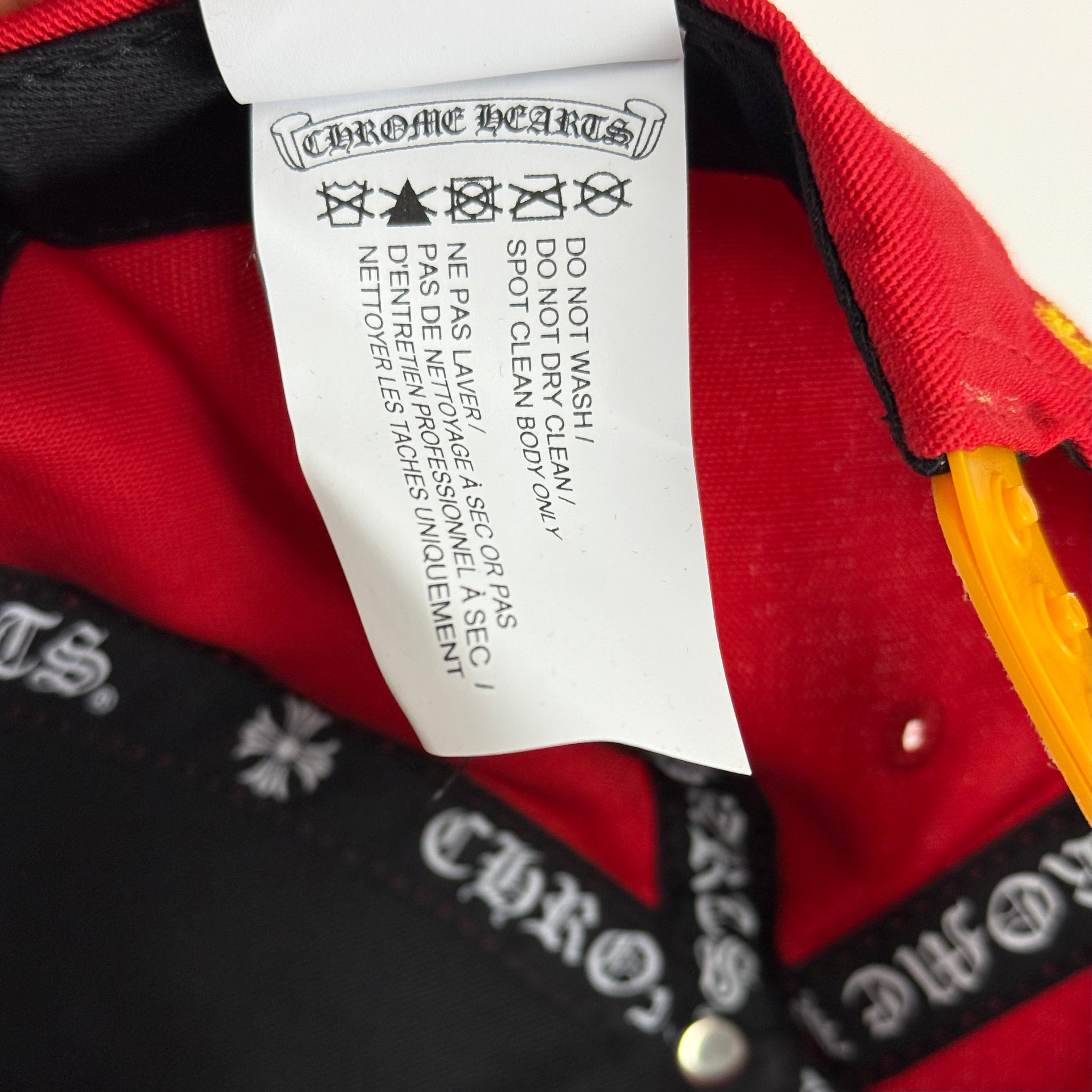Chrome Hearts CH Red Yellow Silver Button Cap