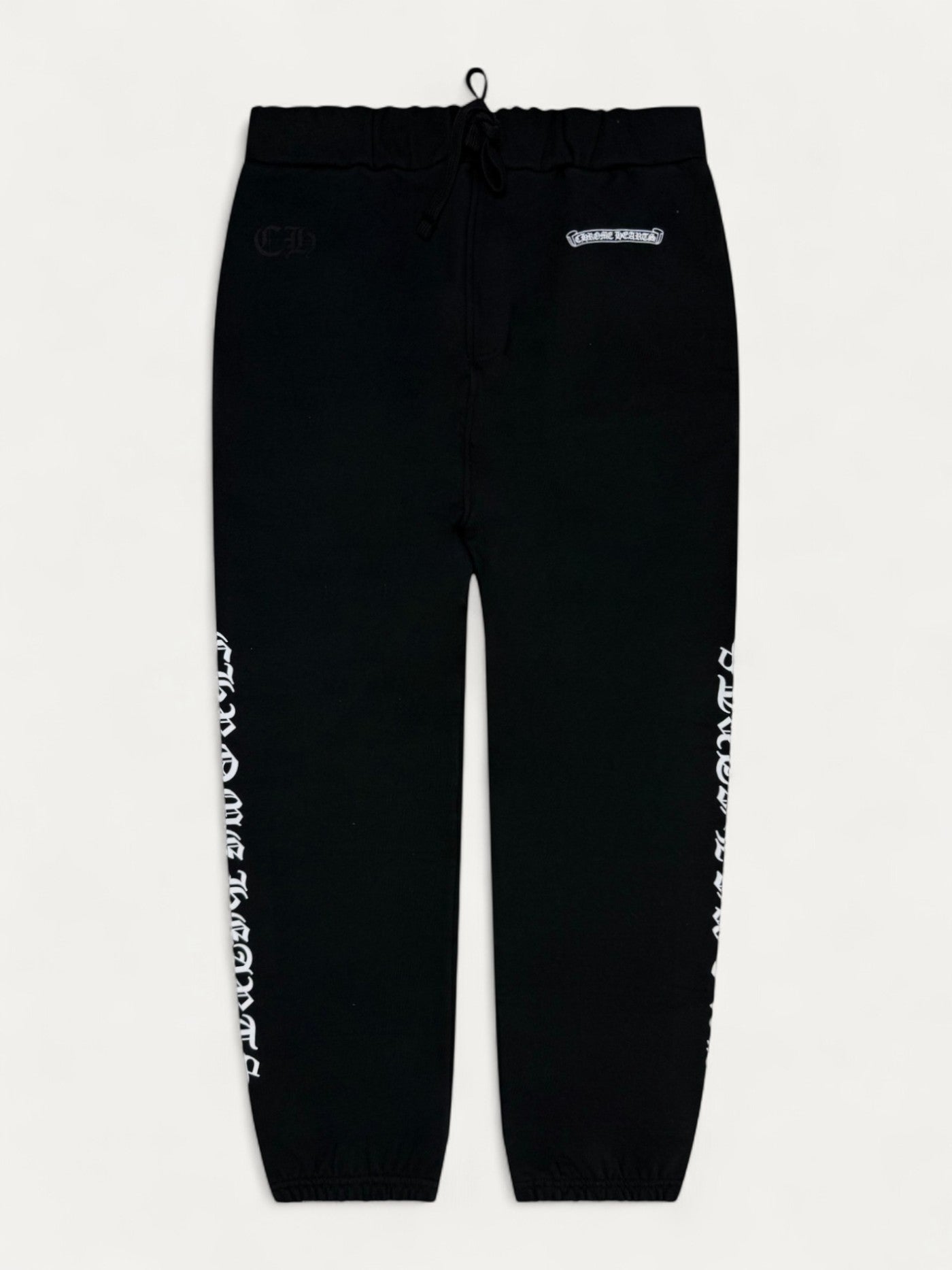 Chrome Hearts Black Scroll Logo Sweatpants
