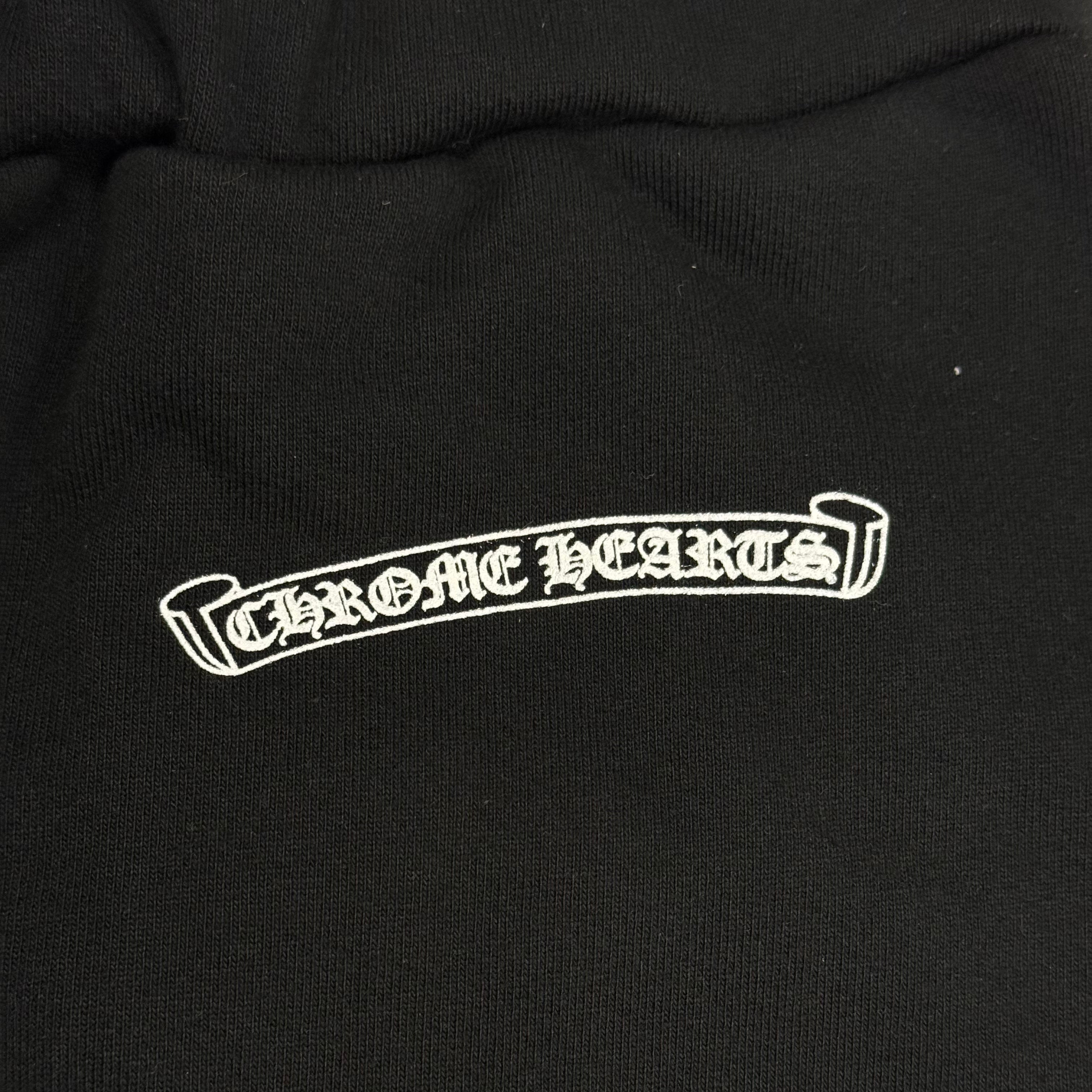 Chrome Hearts Black Scroll Logo Sweatpants