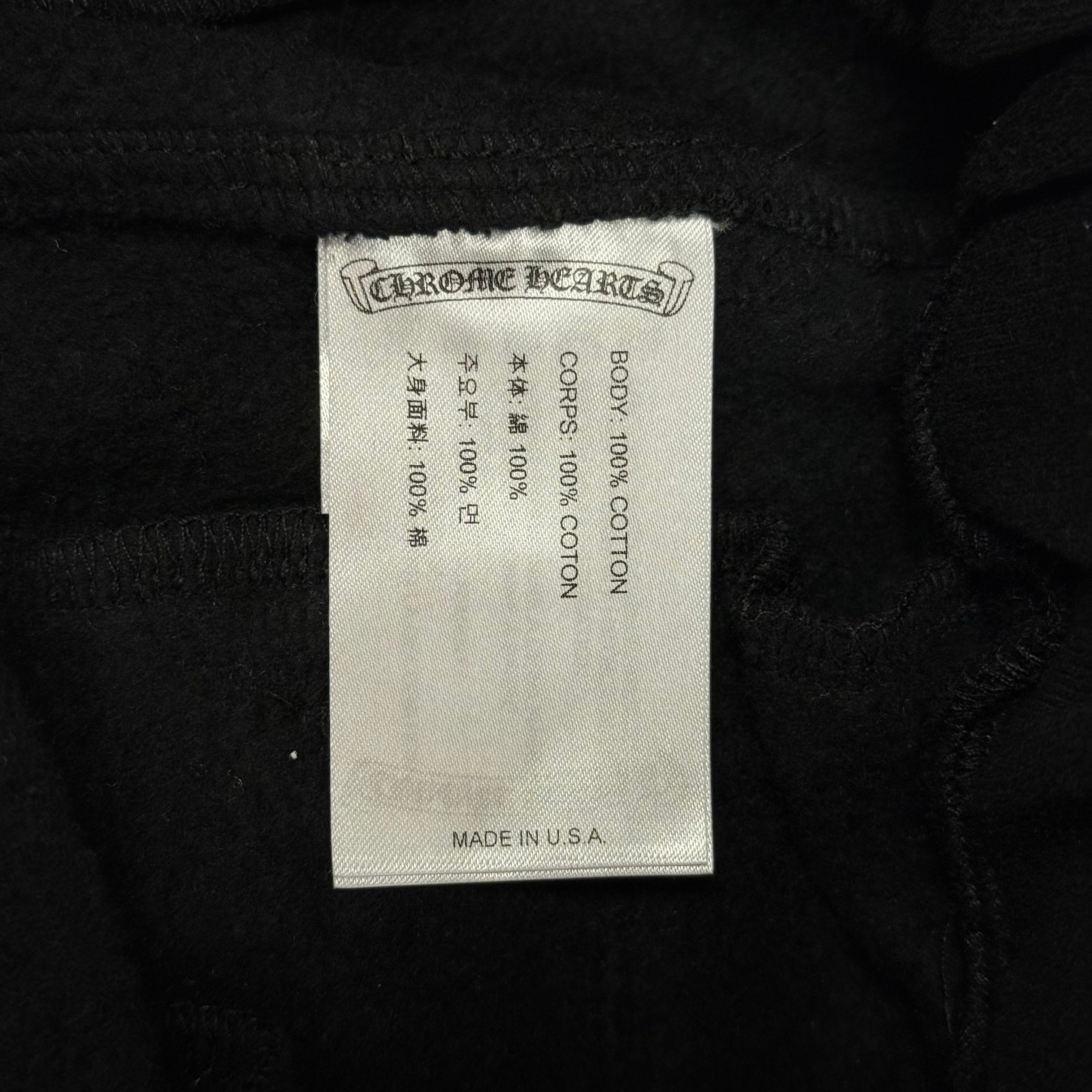 Chrome Hearts Black Scroll Logo Sweatpants