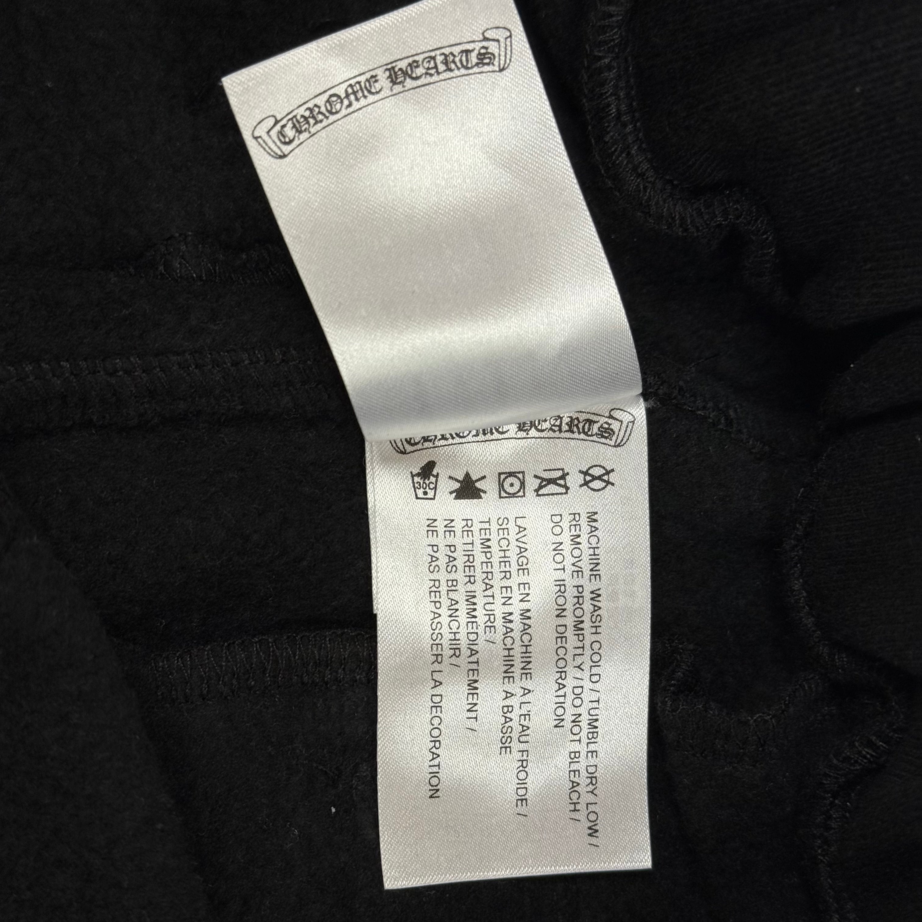 Chrome Hearts Black Scroll Logo Sweatpants