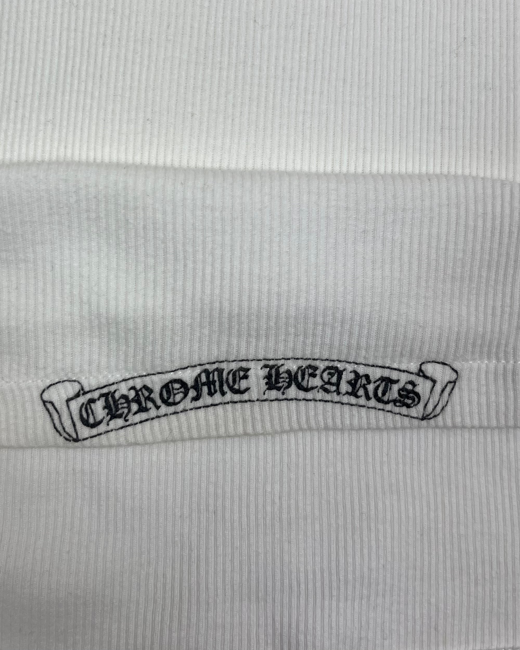 Chrome Hearts White Fuck You Logo Tank Top