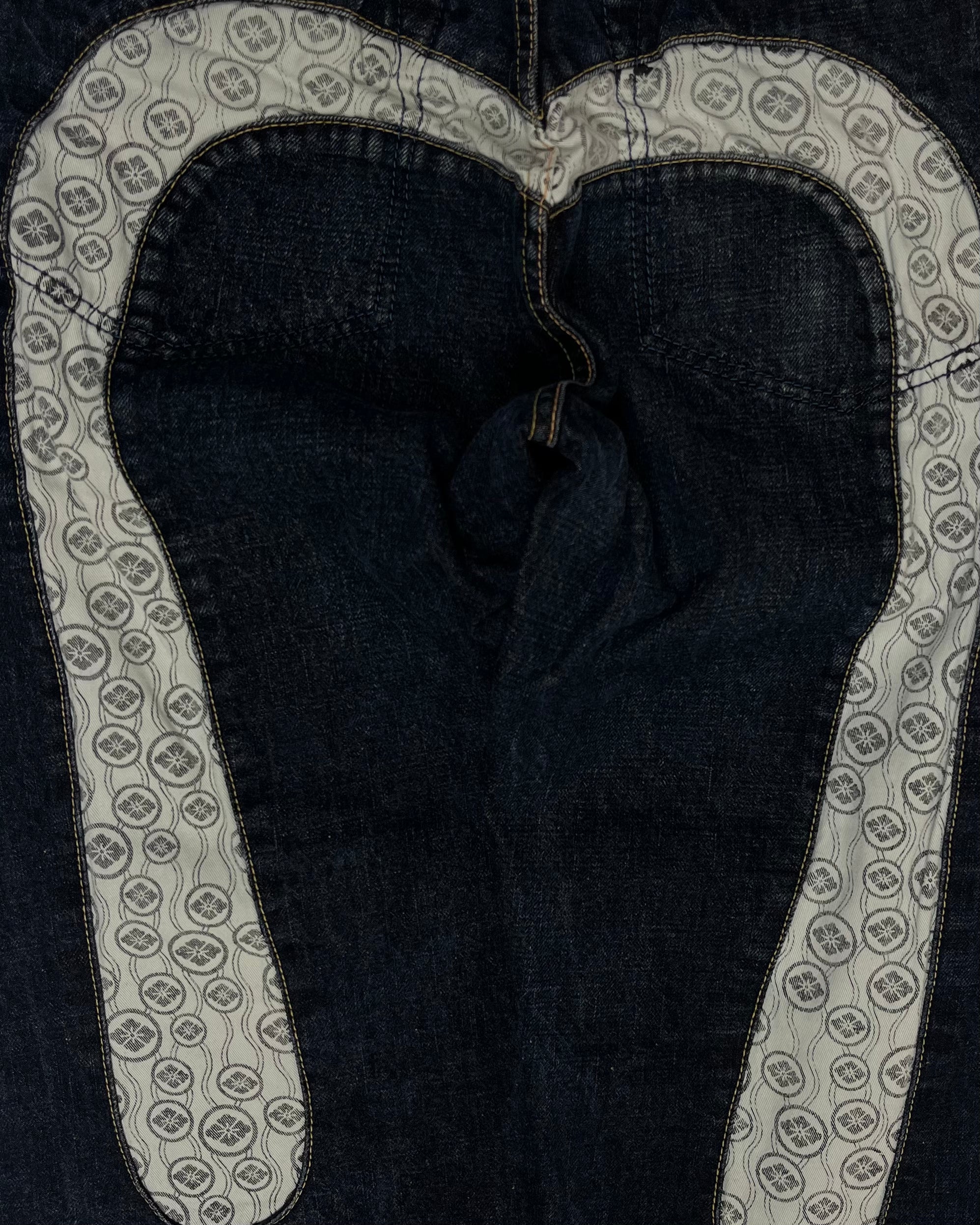 Evisu Diacock White Material Diacock Jeans