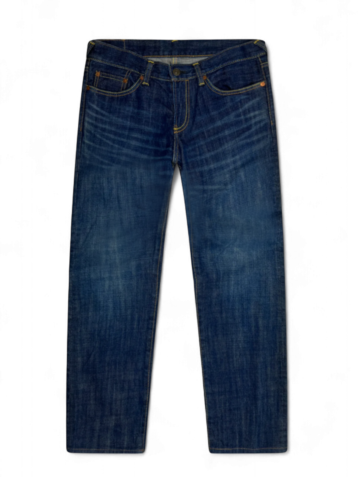 Evisu White Seagull Logo Denim Jeans