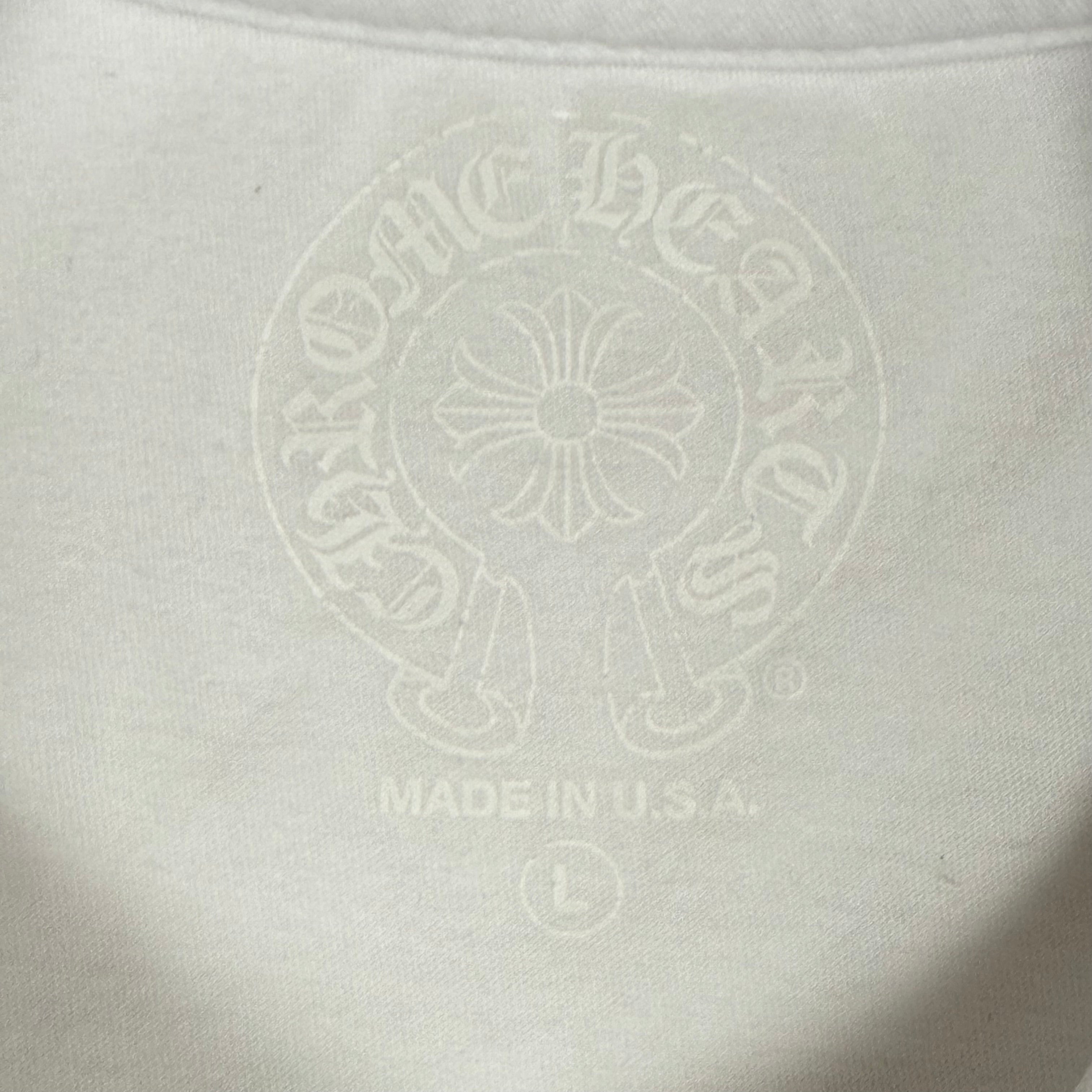Chrome Hearts Neck Logo “Love You” Long Sleeve Tee White