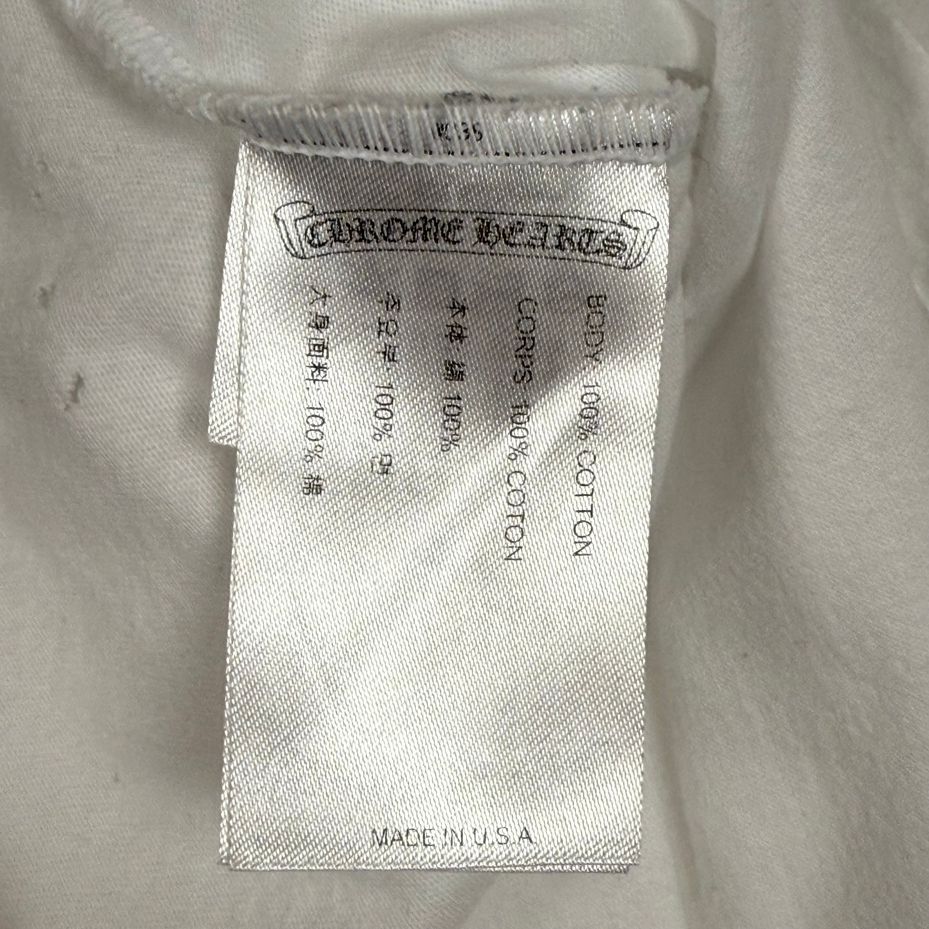 Chrome Hearts Neck Logo “Love You” Long Sleeve Tee White