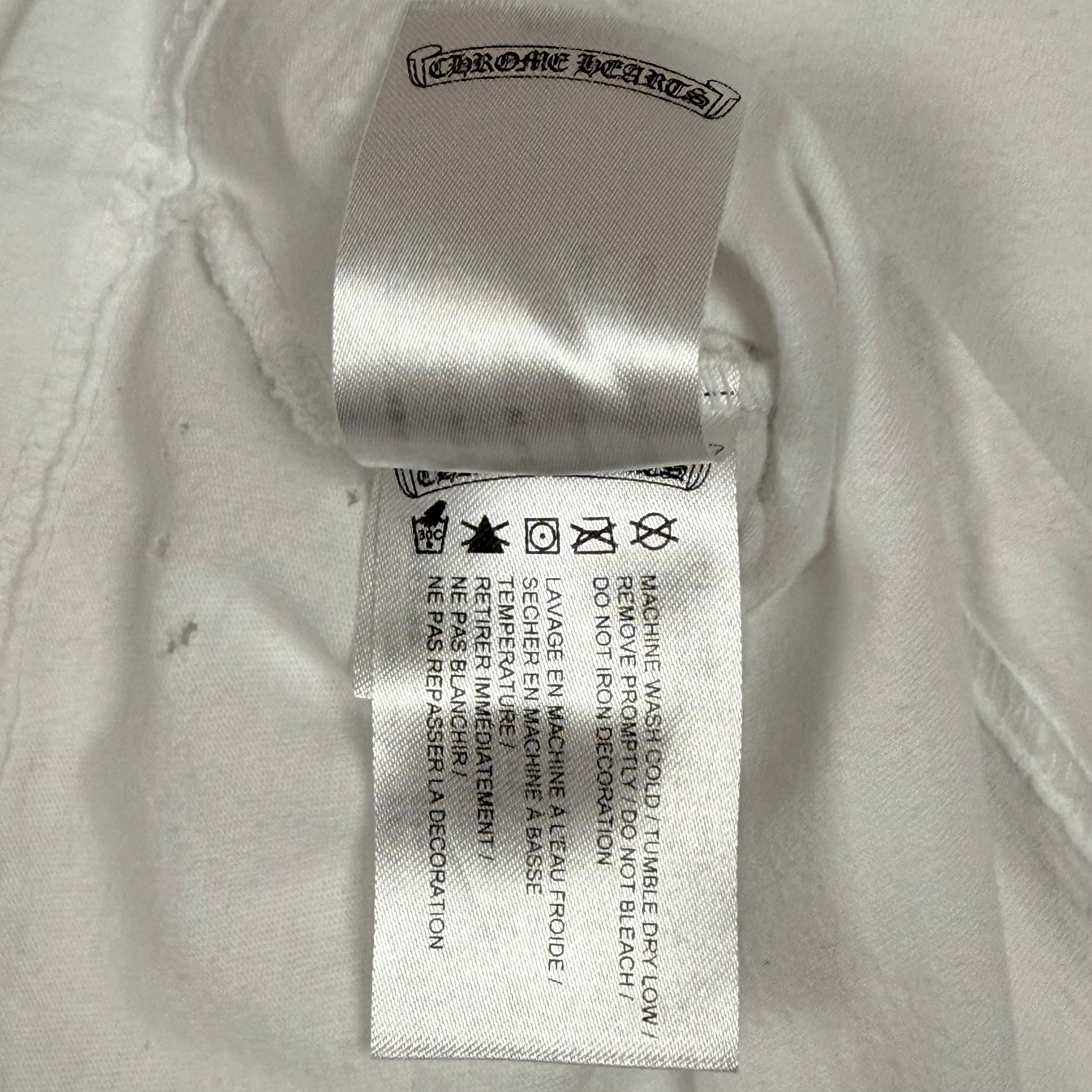 Chrome Hearts Neck Logo “Love You” Long Sleeve Tee White