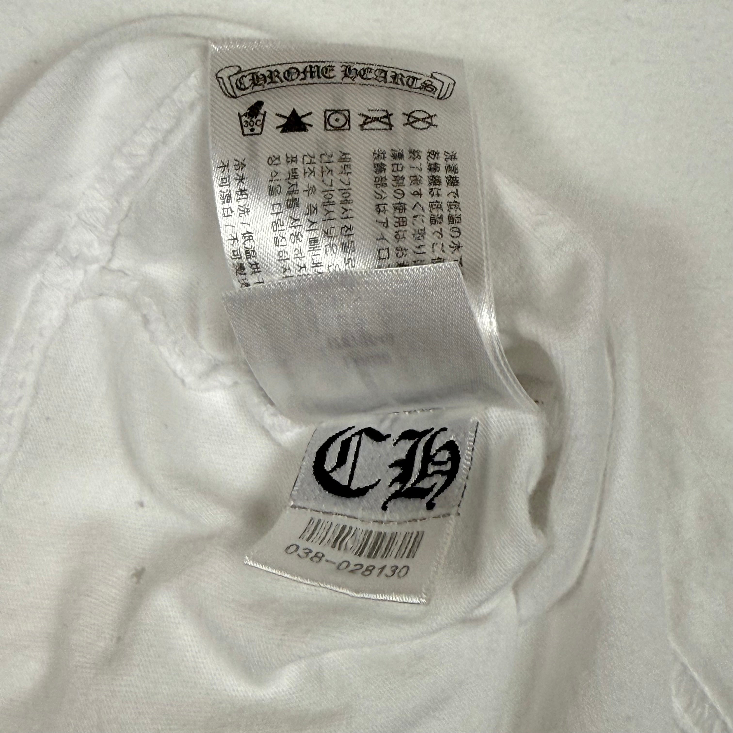 Chrome Hearts Neck Logo “Love You” Long Sleeve Tee White