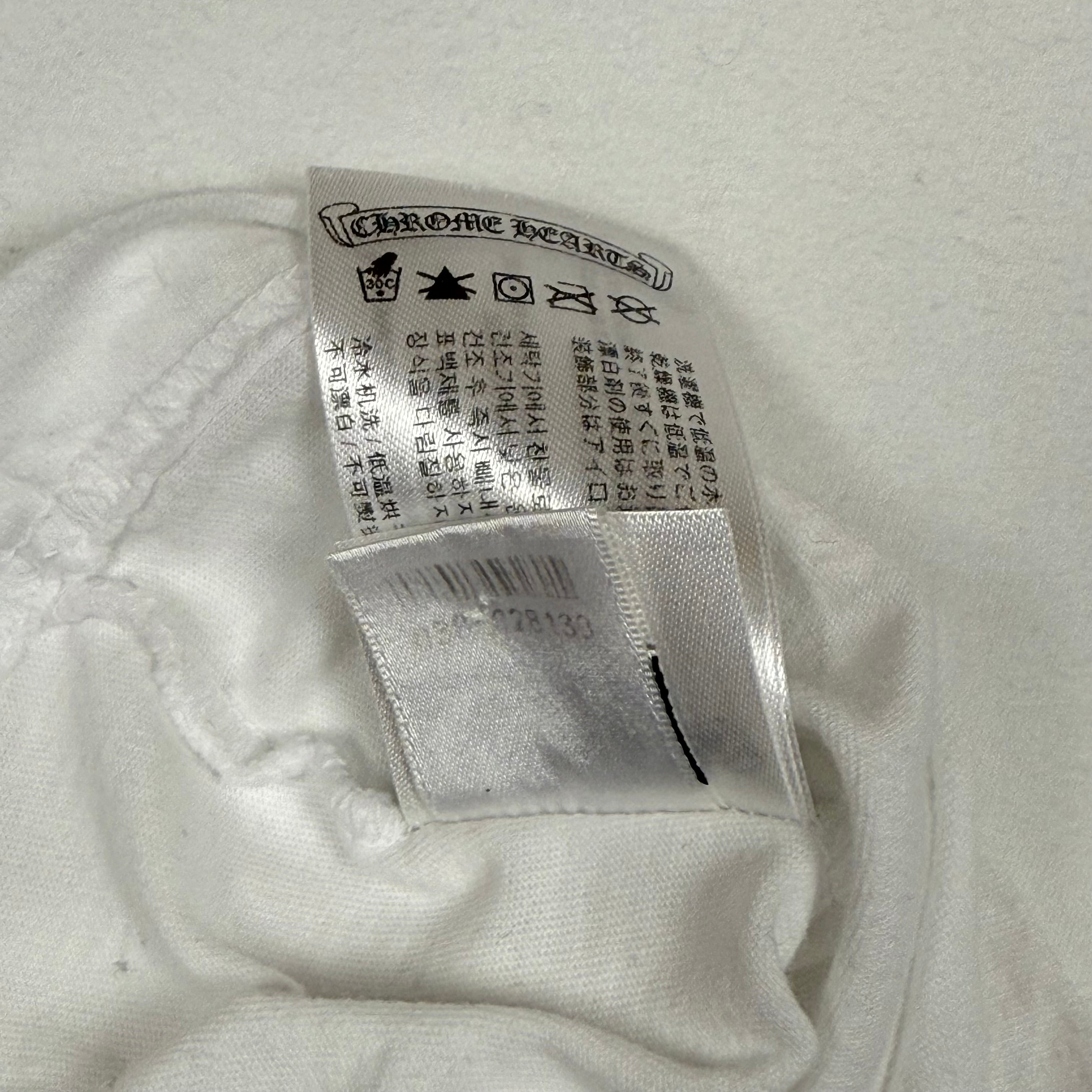 Chrome Hearts Neck Logo “Love You” Long Sleeve Tee White