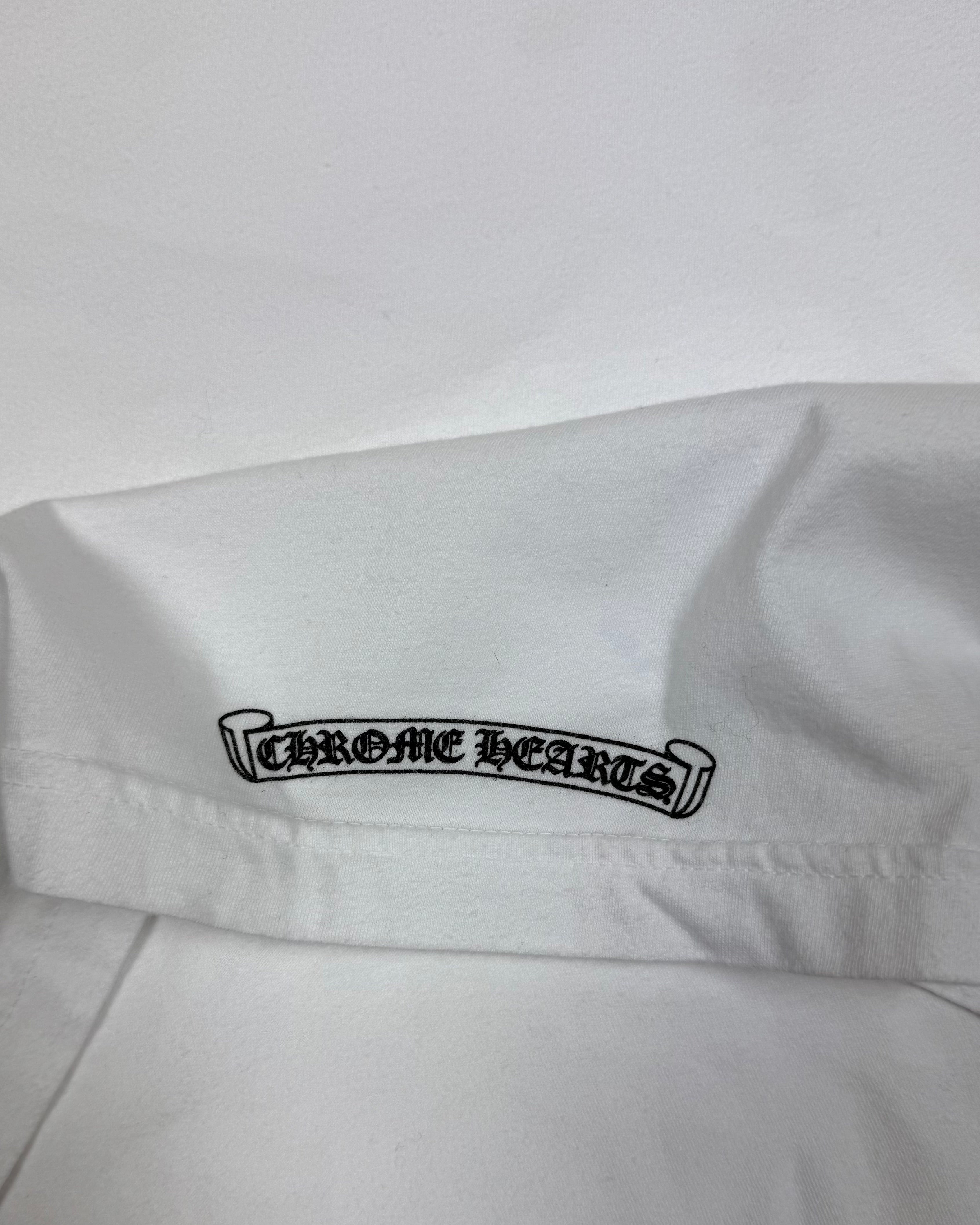 Chrome Hearts Neck Logo “Love You” Long Sleeve Tee White